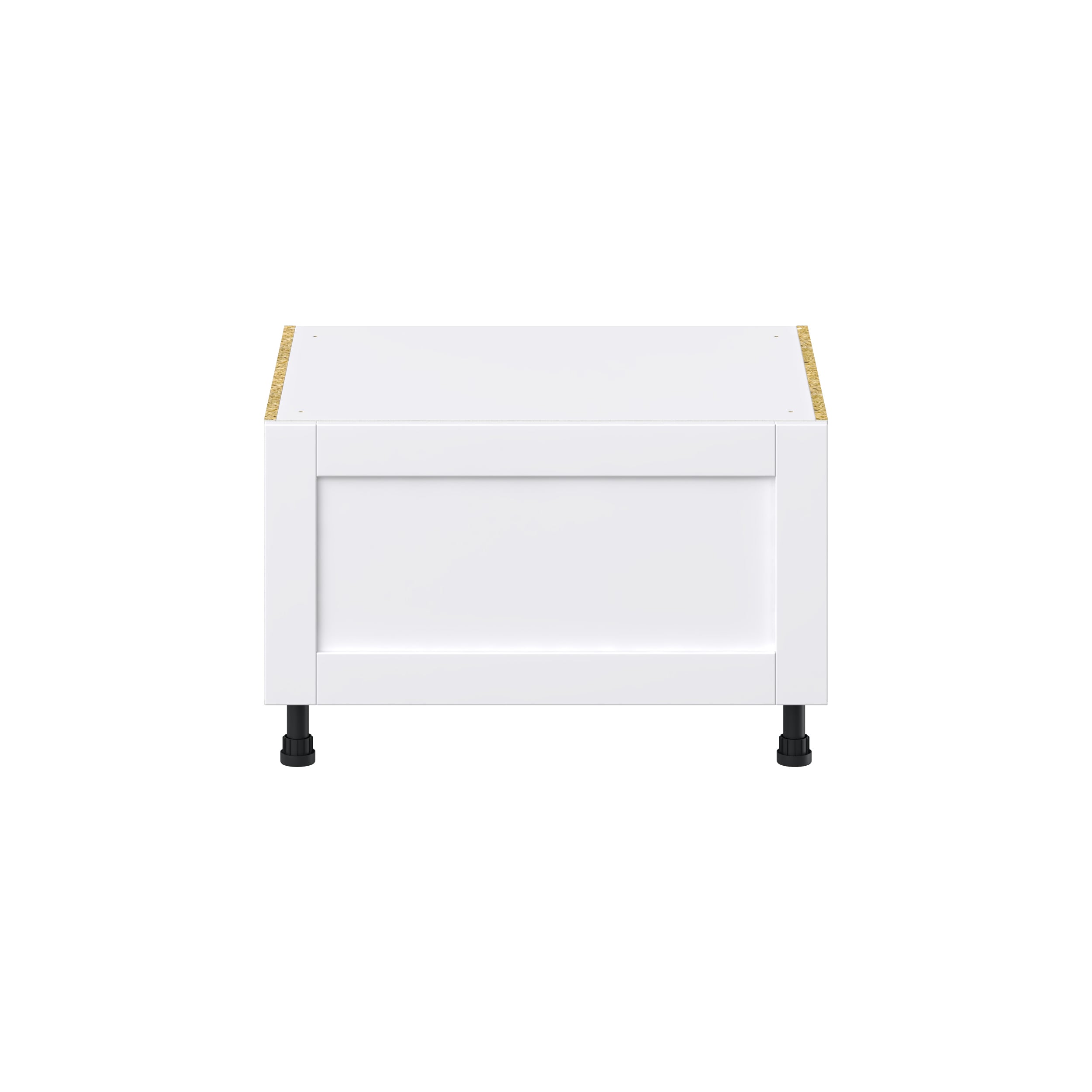 Hugo&Borg Rosemont 30-in W x 19.5-in H x 24-in D Glacier White 1-Drawer Base Fully Assembled Cabinet