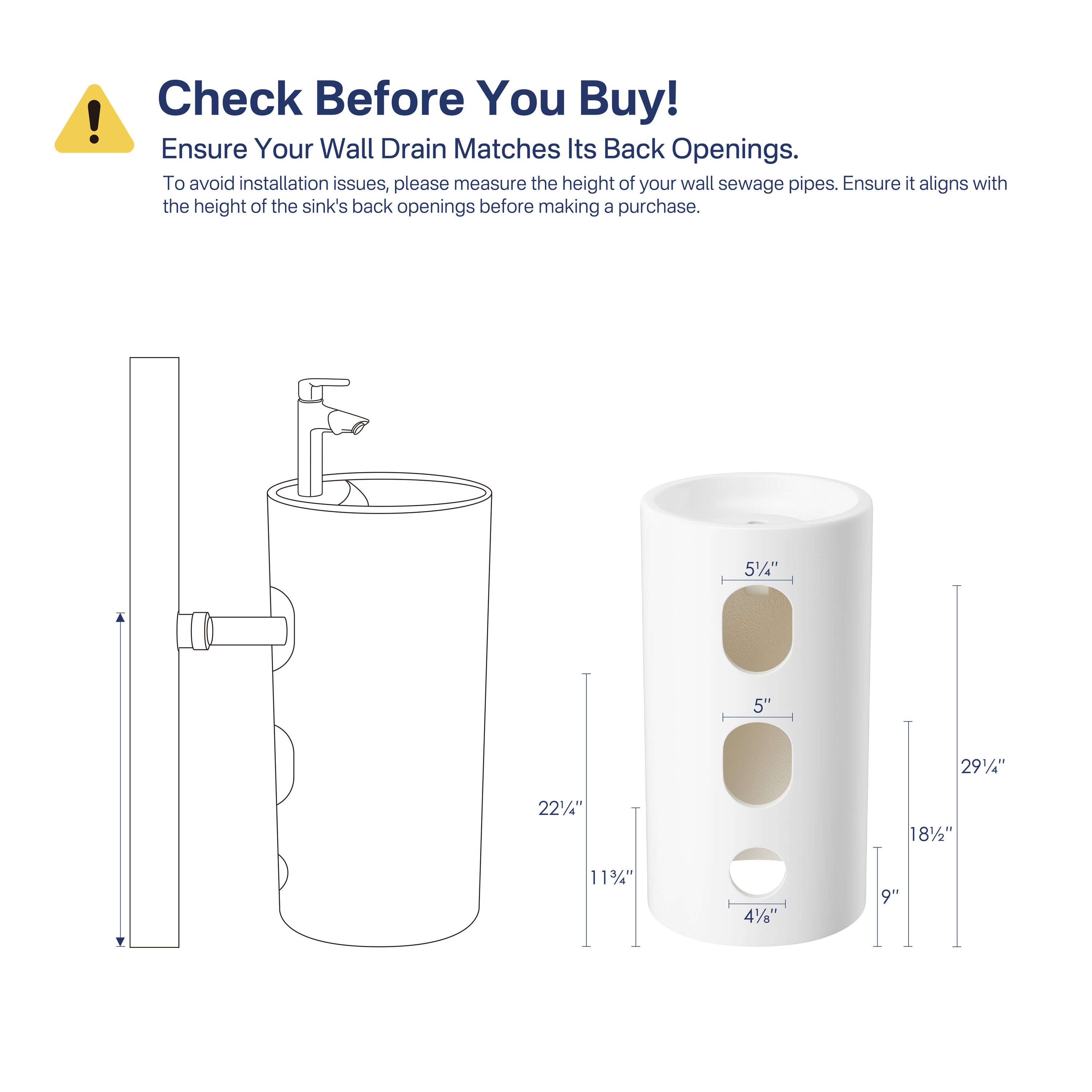 Eridanus ERI-PB-401 Complete-Pedestal-Lavatories - View #5