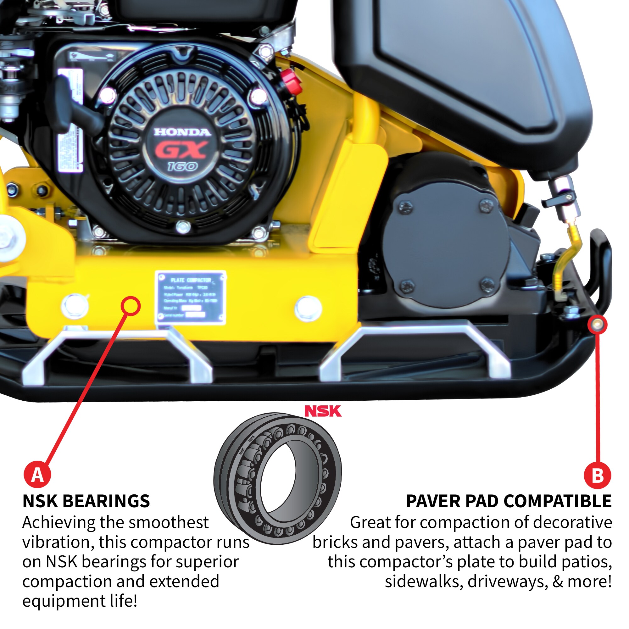 Tomahawk Power TPC85H Plate-Compactors - View #3