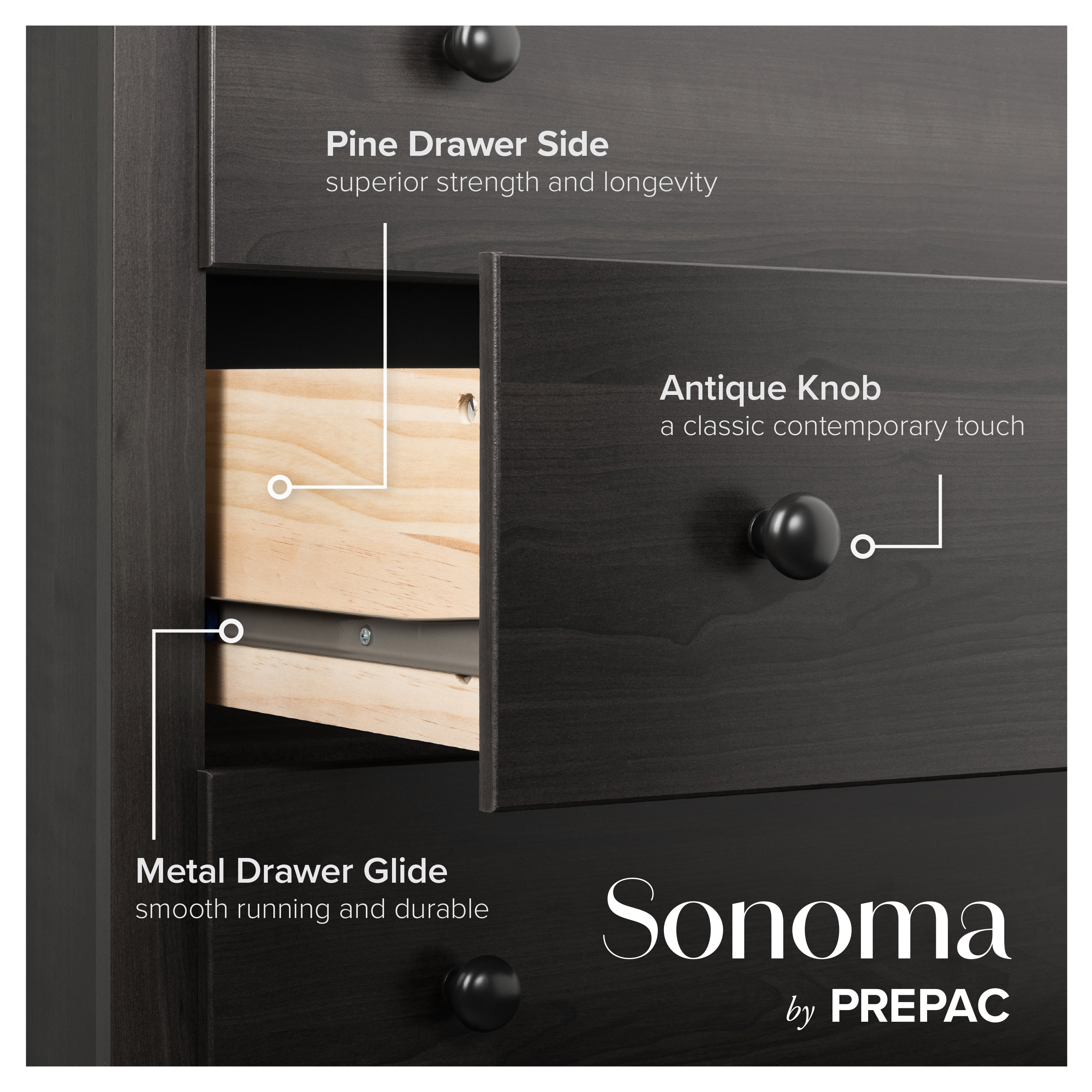 Prepac HDC-3345-V dressers - View #6