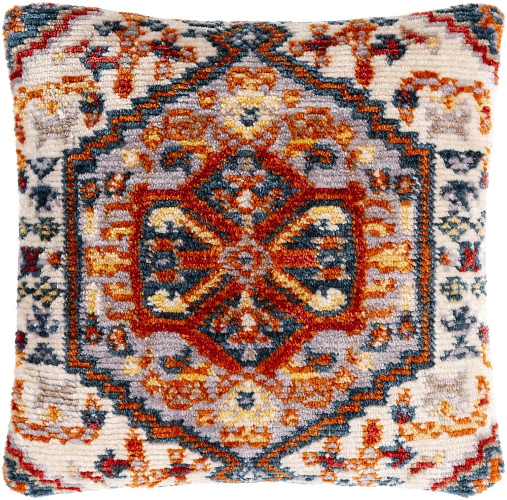 Surya SVA005-2727P Savona 27-in x 27-in Orange Indoor Decorative Pillow
