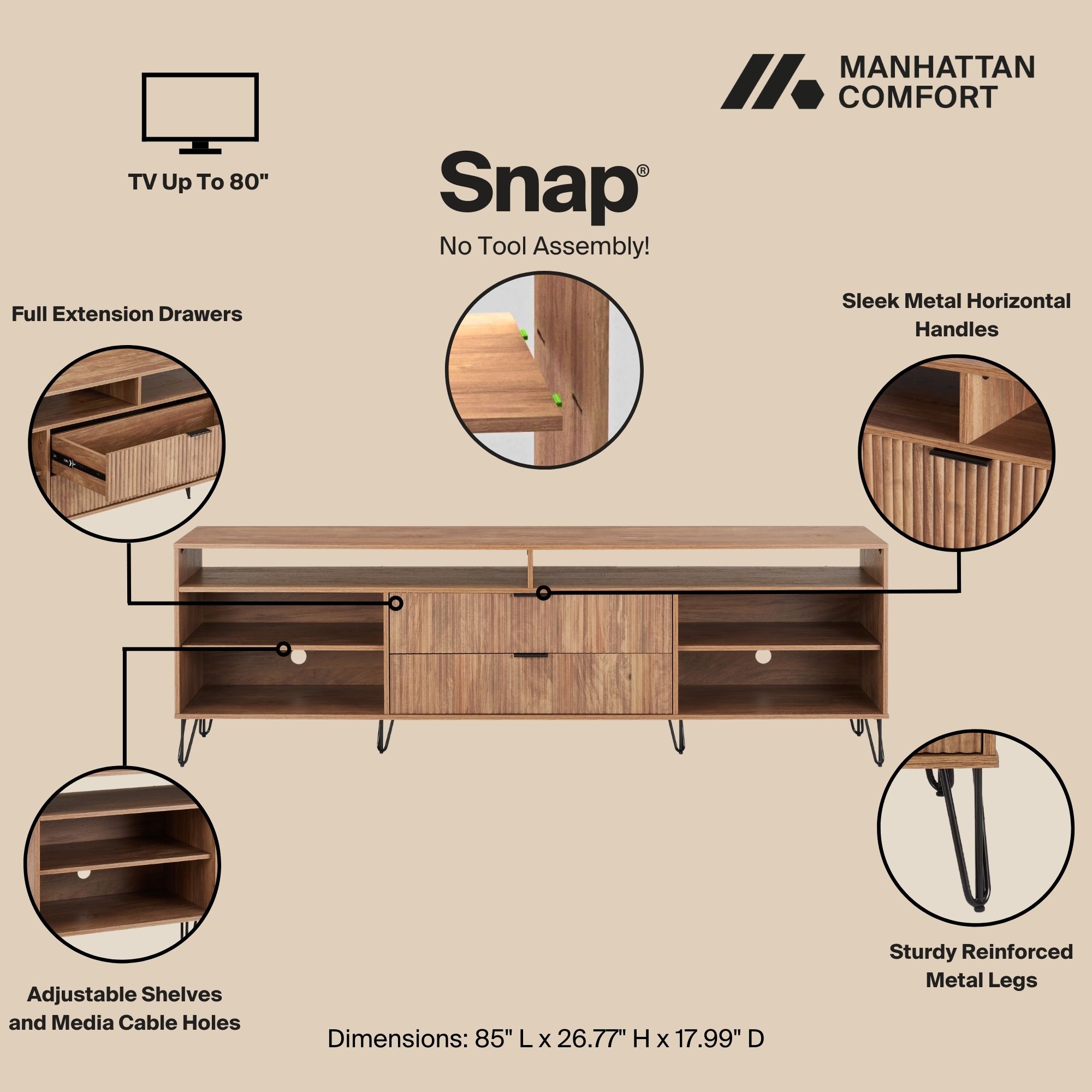 Manhattan Comfort TV002-GB Tv-Stands - View #4