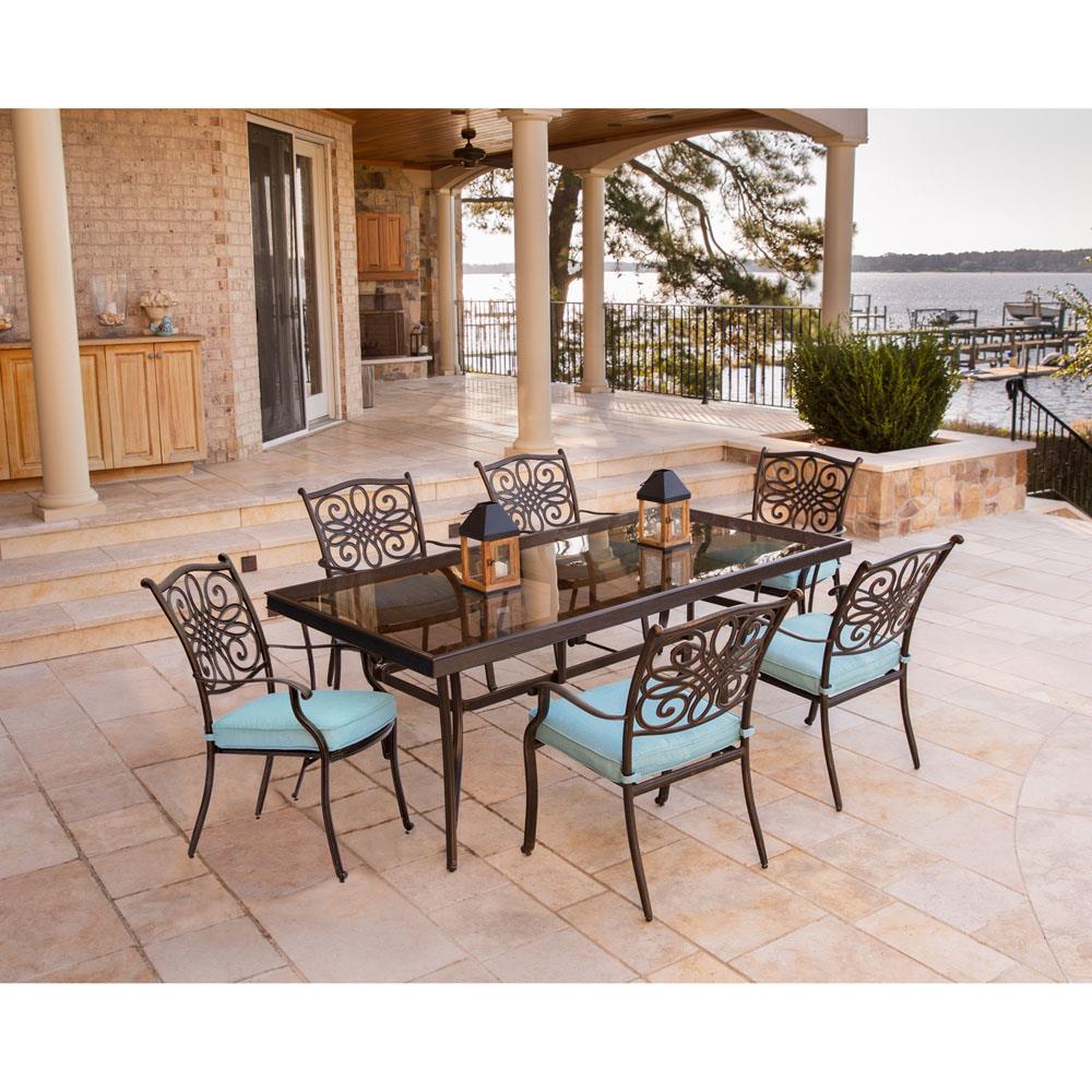 Hanover TRADDN7PCG-BLU Patio-Dining-Sets - View #14