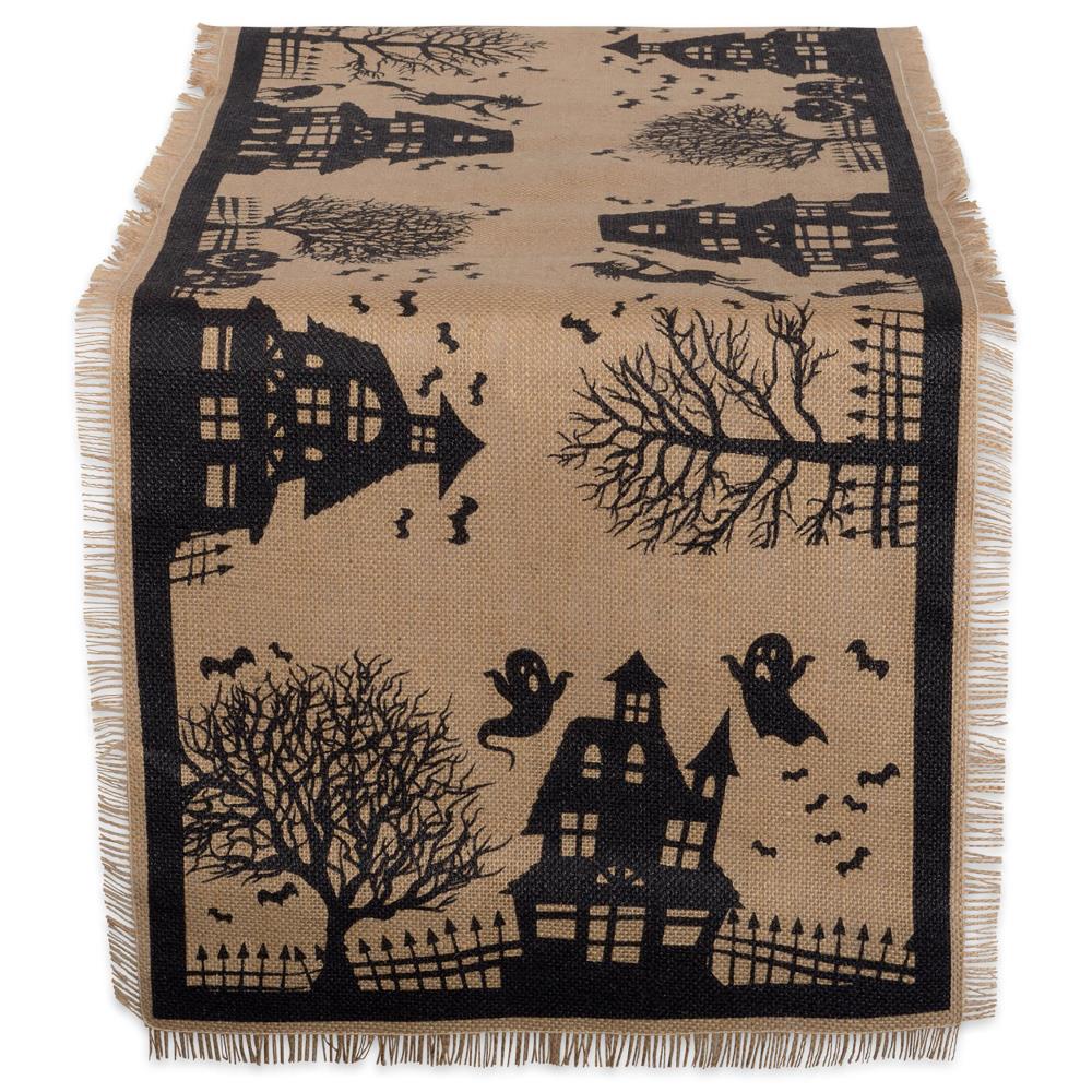 DII CAMZ37629 Hunted House Table Runner