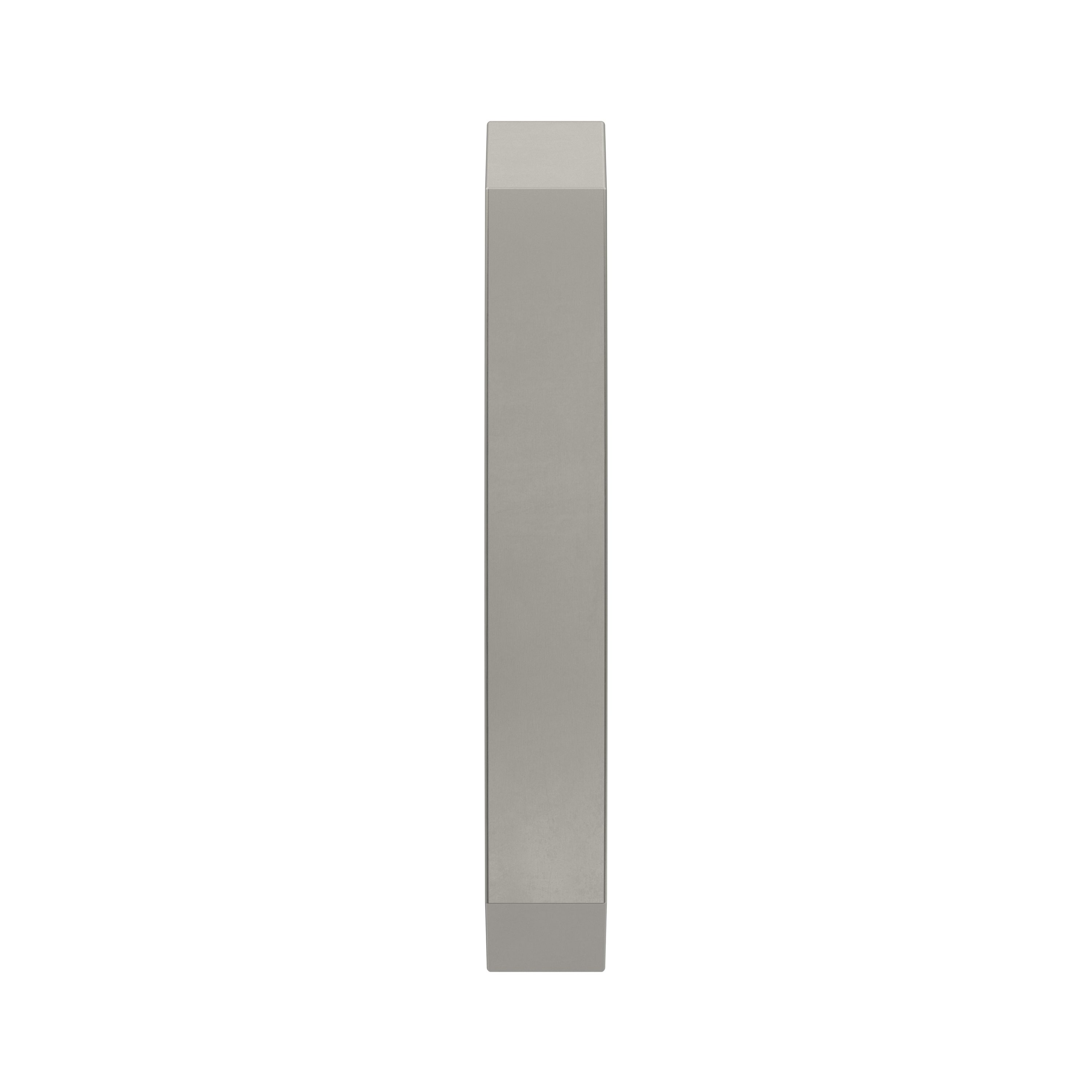 Brushed Nickel Modern Cabinet and Drawer Pull with Mounting Hardware