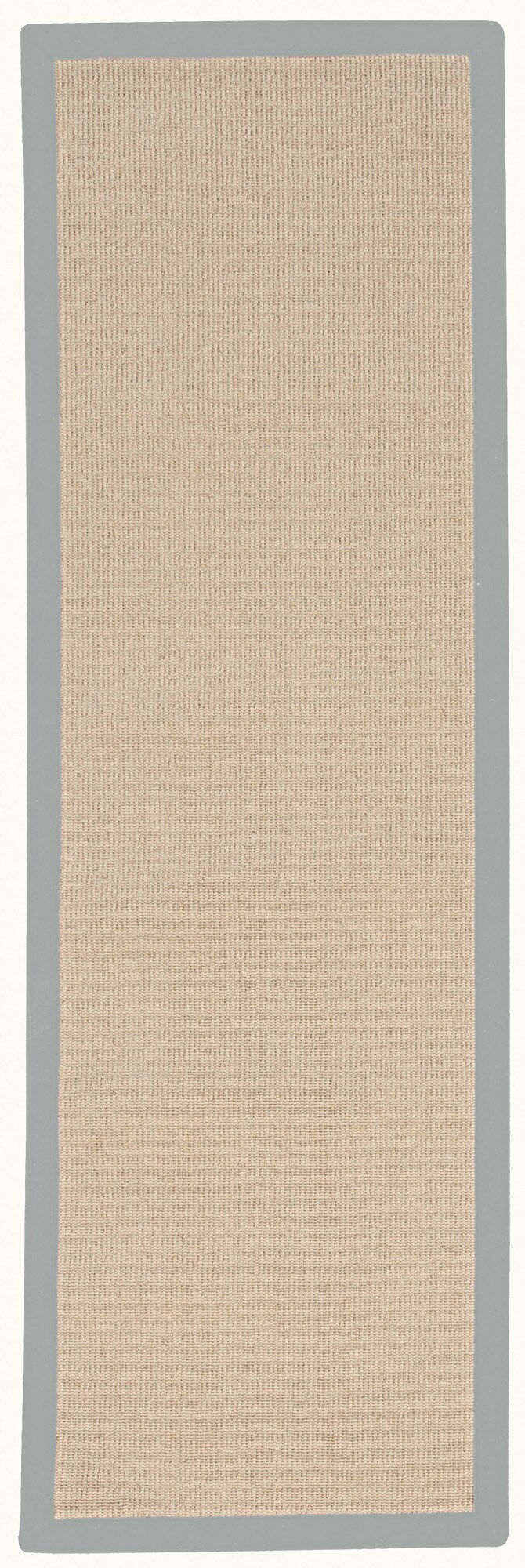 Linon RUG-AT010928 Athena 3 X 8 (ft) Wool Natural/Blue Wool Indoor Border Runner Rug