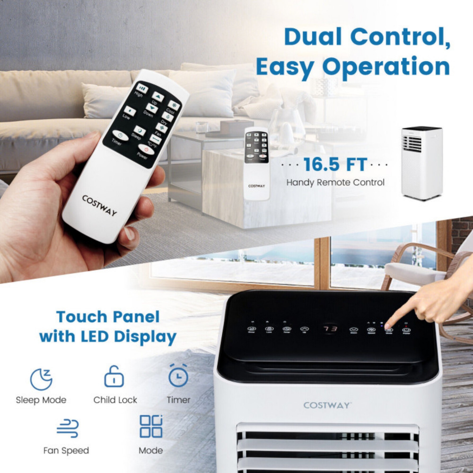 LUCKY ONE LO-FP10259USBK Portable-Air-Conditioners - View #7