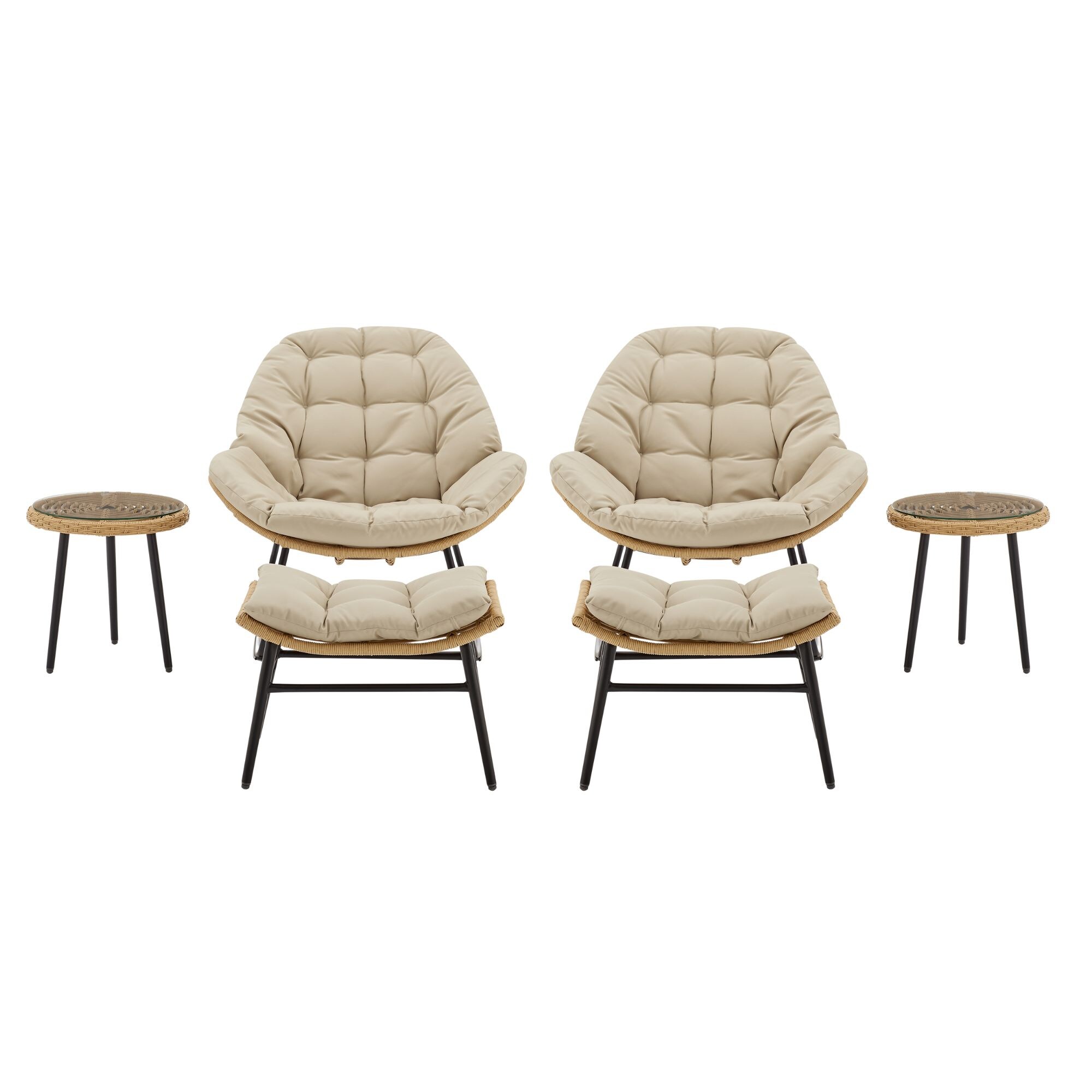Manhattan Comfort 2-OD-CV024-CR Patio-Conversation-Sets - View #2