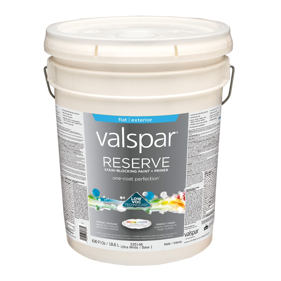 Valspar Reserve Flat Tintable Latex Exterior Paint + Primer (5-Gallon ...