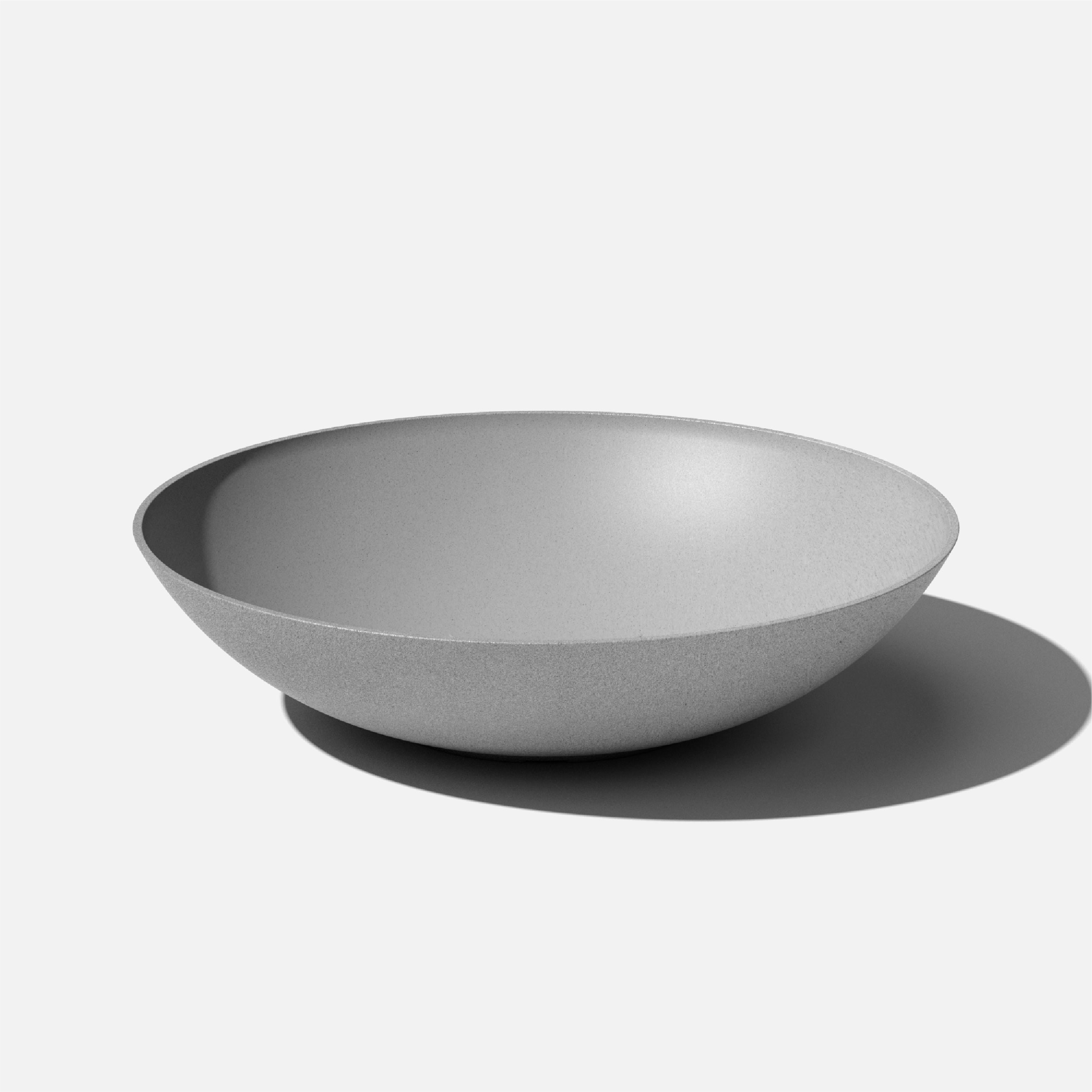 Veradek LBV32C Round 32-in W x 8-in H x Gray Plastic Contemporary/Modern Indoor/Outdoor Planter