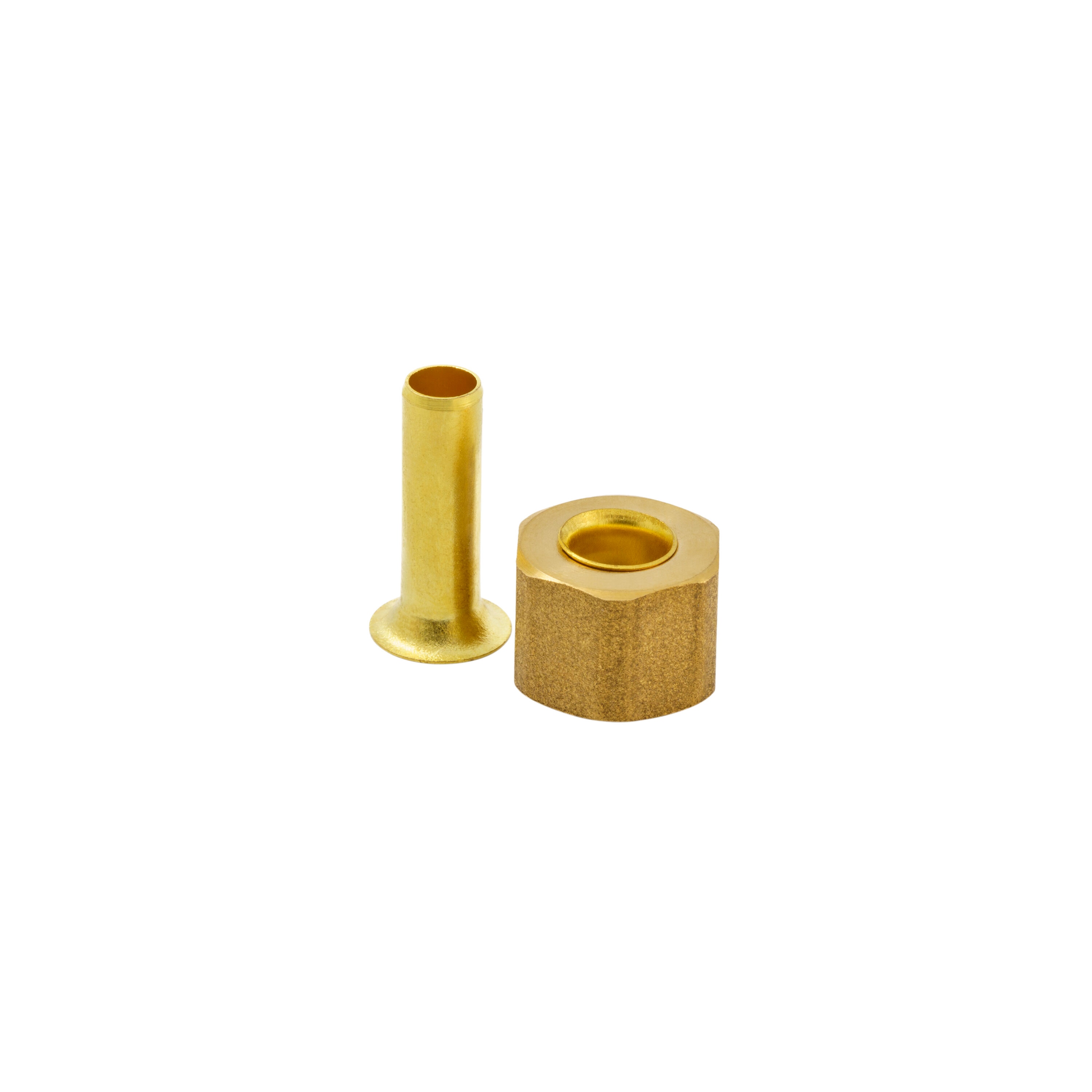 Brass No-Crush Insert for 3/8 Nylon Tubing Compression Fittings