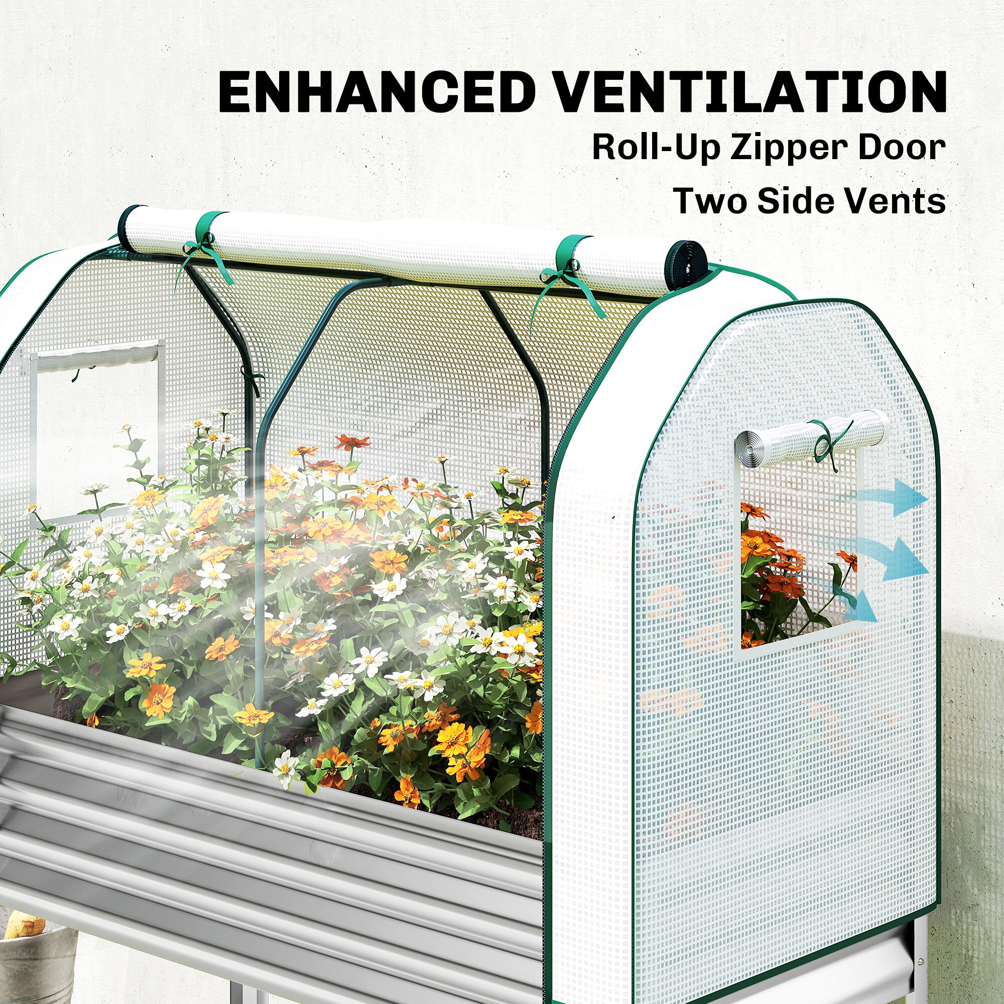 Outsunny 84H-563V00SR Raised-Planter-Boxes - View #6