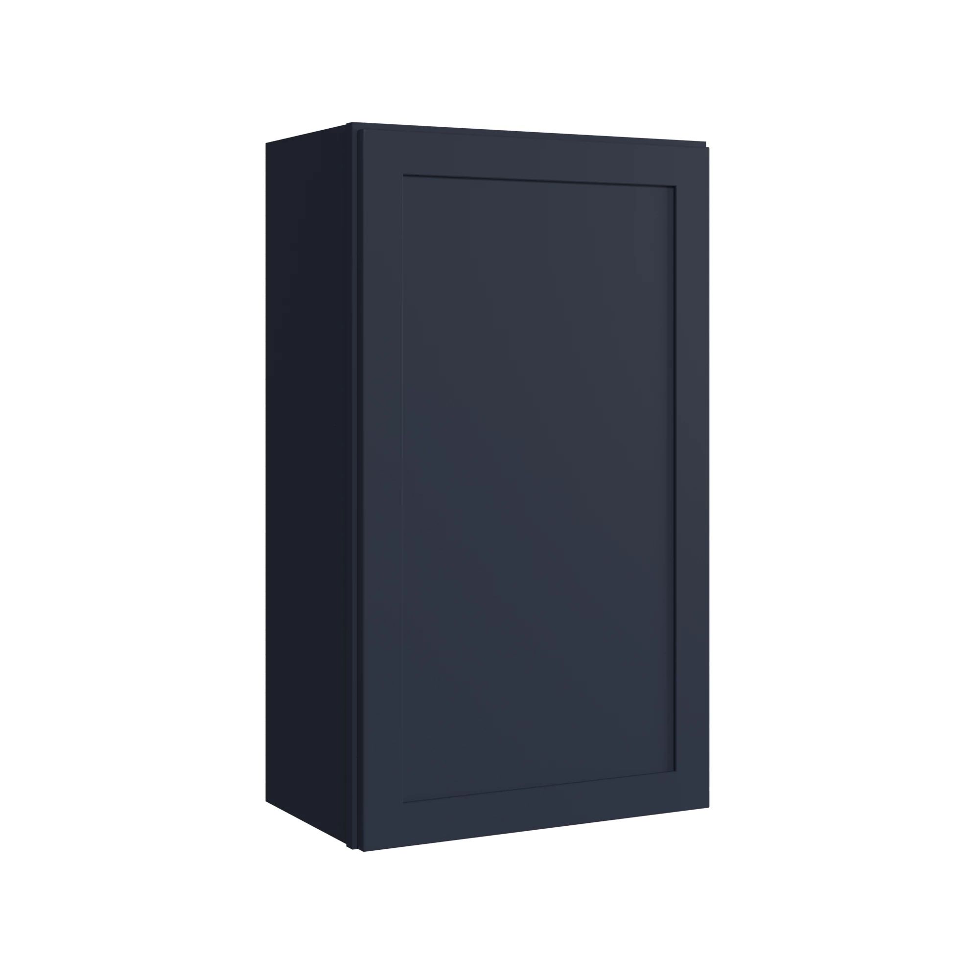 KraftMaid Momentum W2136RG77 Deveron 21-in W x 36-in H x 12-in D Midnight Wall Fully assembled Plywood Cabinet (Recessed Panel Shaker)