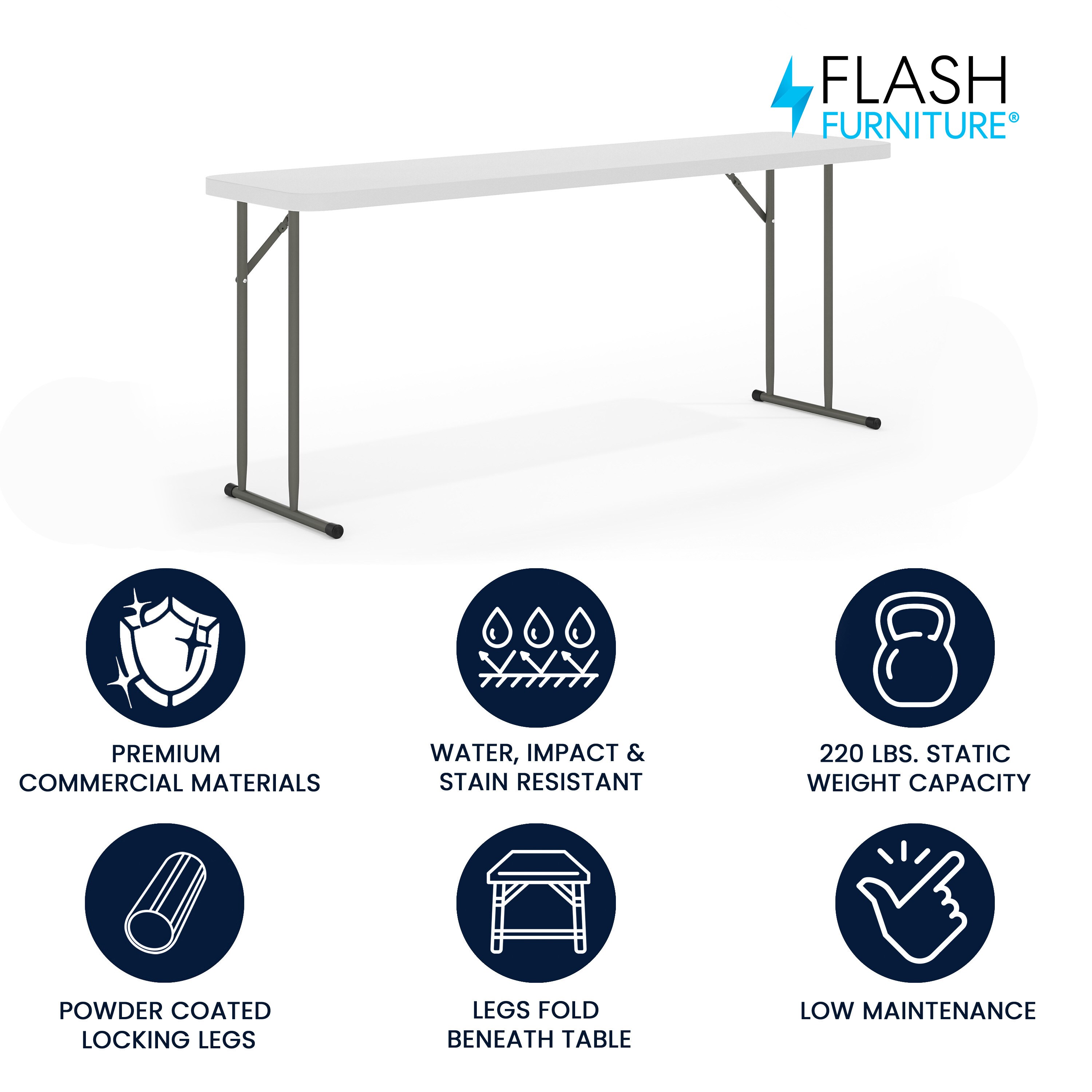 Flash Furniture 847254033541 Folding-Tables - View #2
