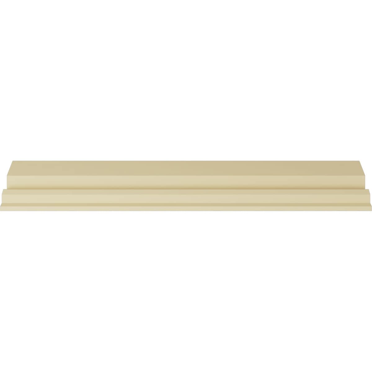 5"H x 3 7/8"P x 6 3/8"F x 94 1/2"L, (2" Repeat), Dentil and Leaf Crown Moulding
