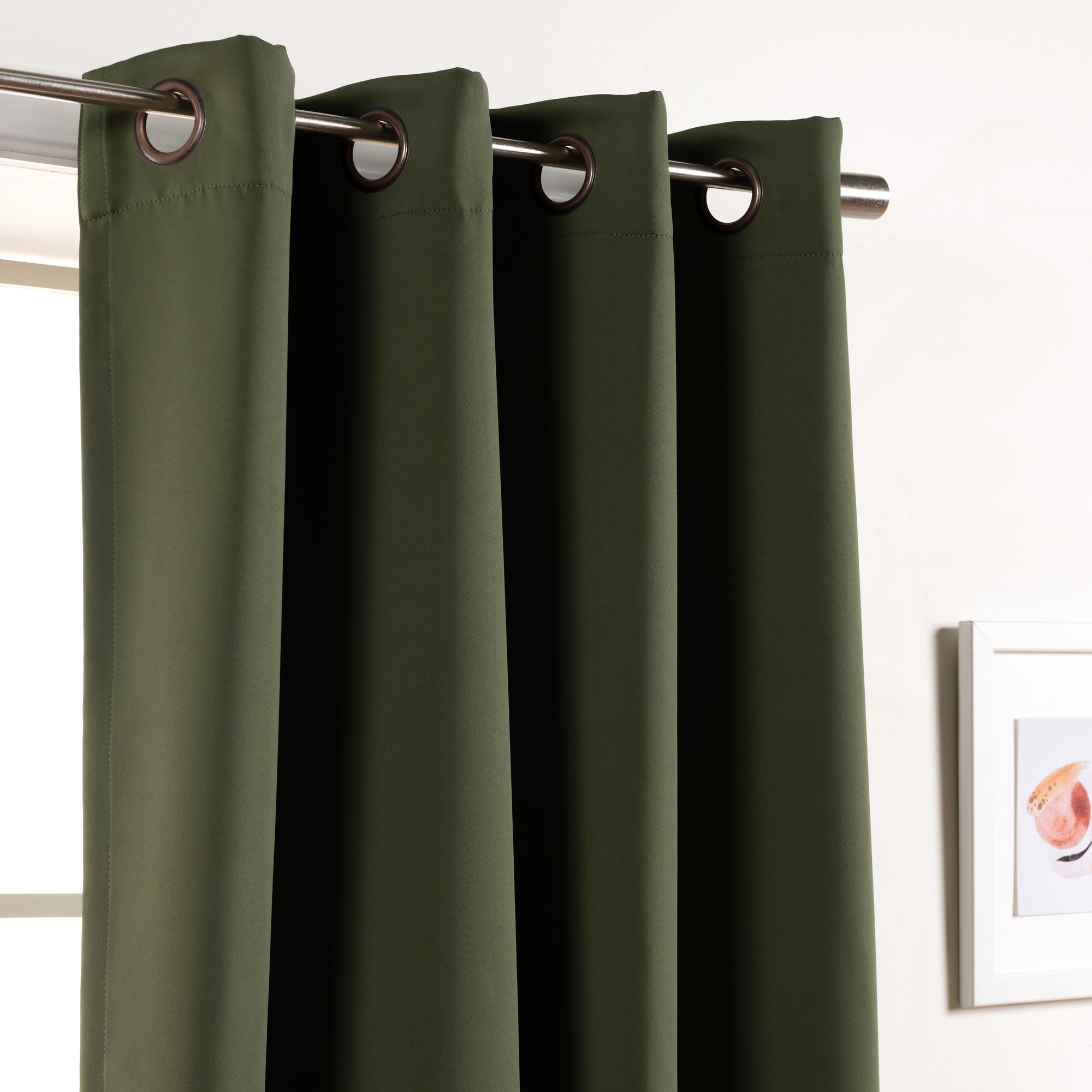 Best Home Fashion GR-WD-FR-100X96-MOSS curtains - View #3