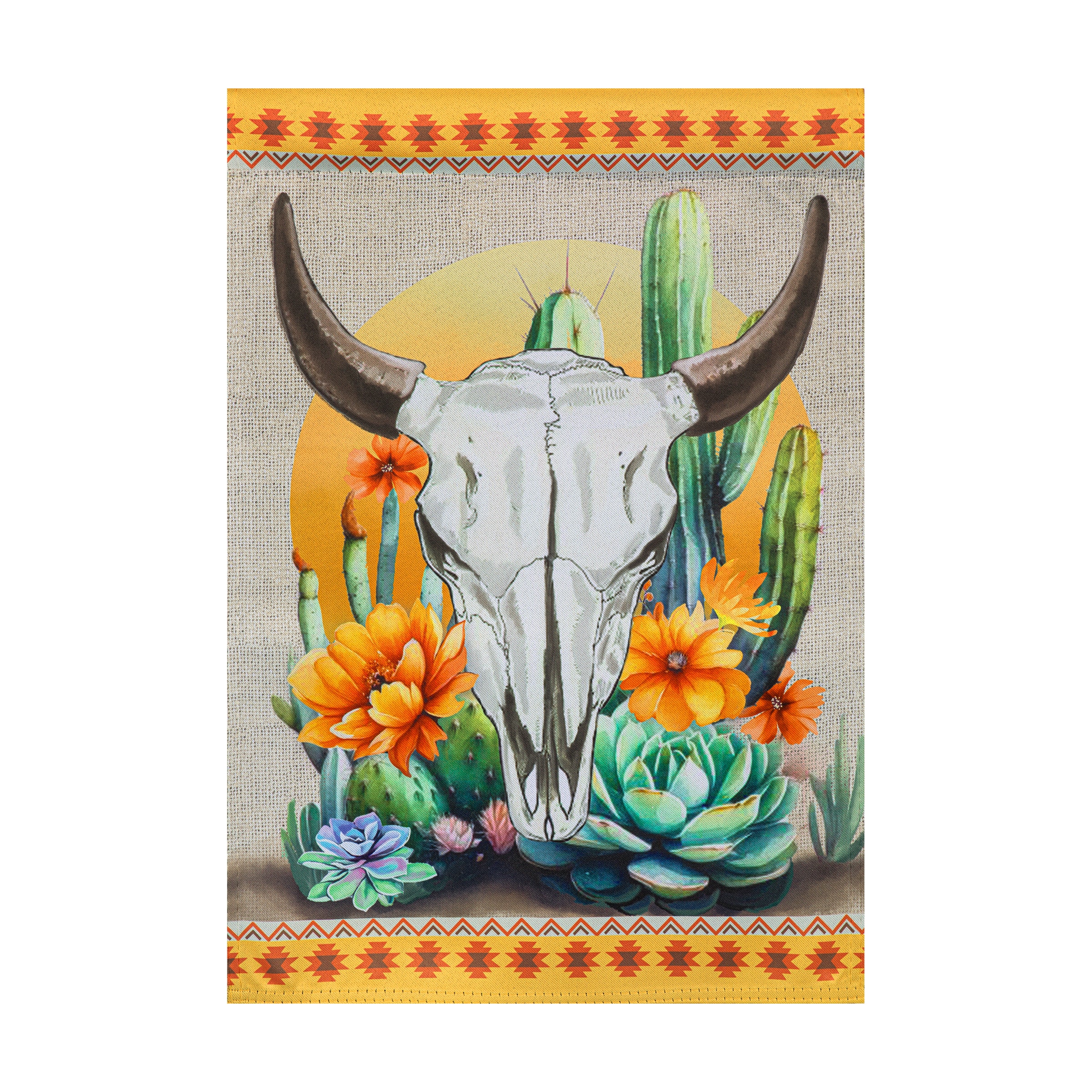 Style Selections ZLW14S14735 1.25-ft W x 3.33-ft H Fall Embroidered Garden flag