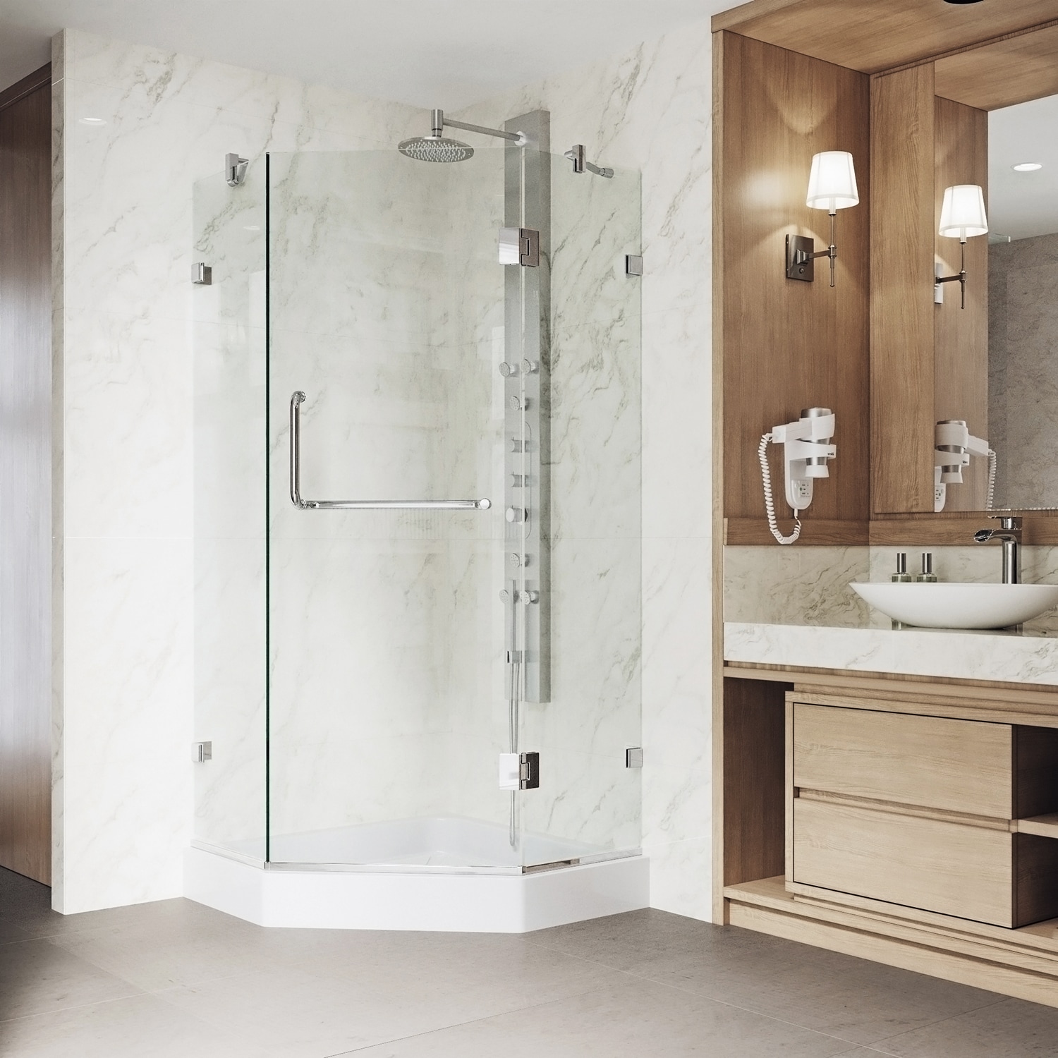 VIGO VG6062CHCL40W Alcove-Shower-Kit - View #5