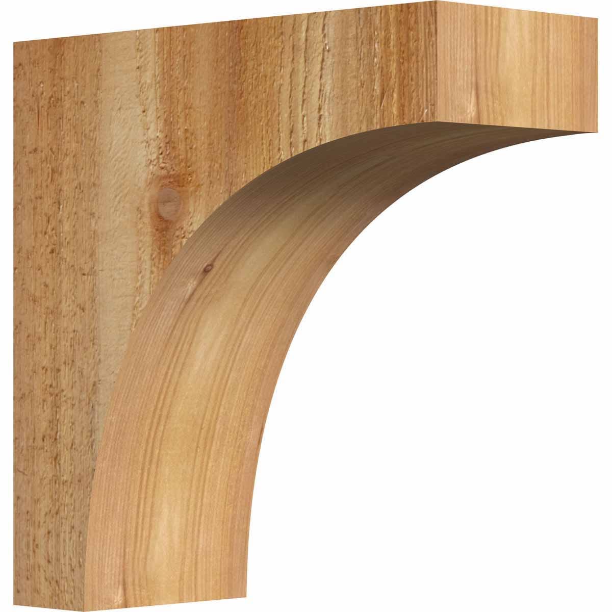 Ekena Millwork COR04X10X10HUN00RWR 4-in x 10-in x 10-in Huntington Unfinished Western red cedar Wood Paintable/Stainable Corbel
