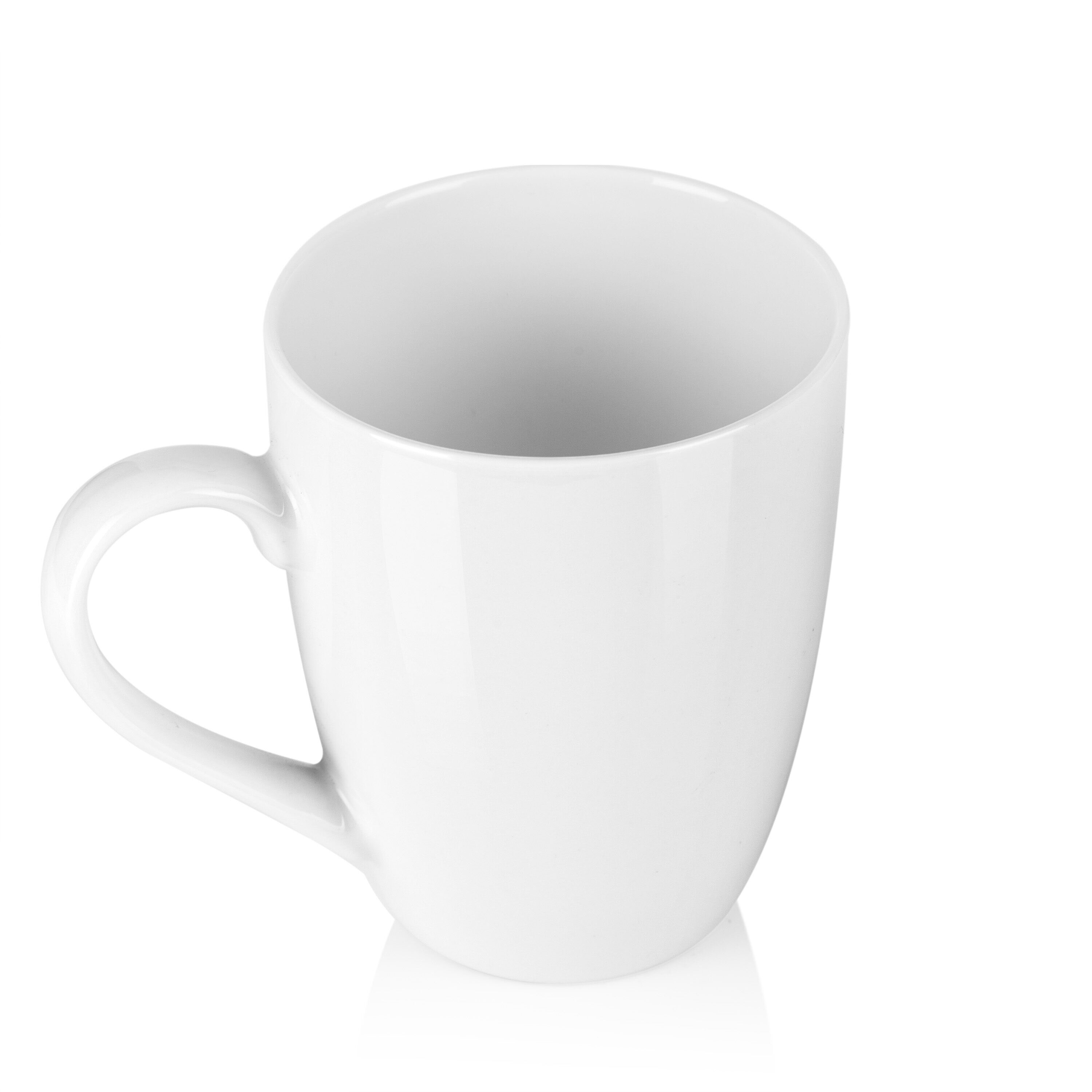 MALACASA 11-fl oz Ceramic Ivory White Mug Set of: 6 in the