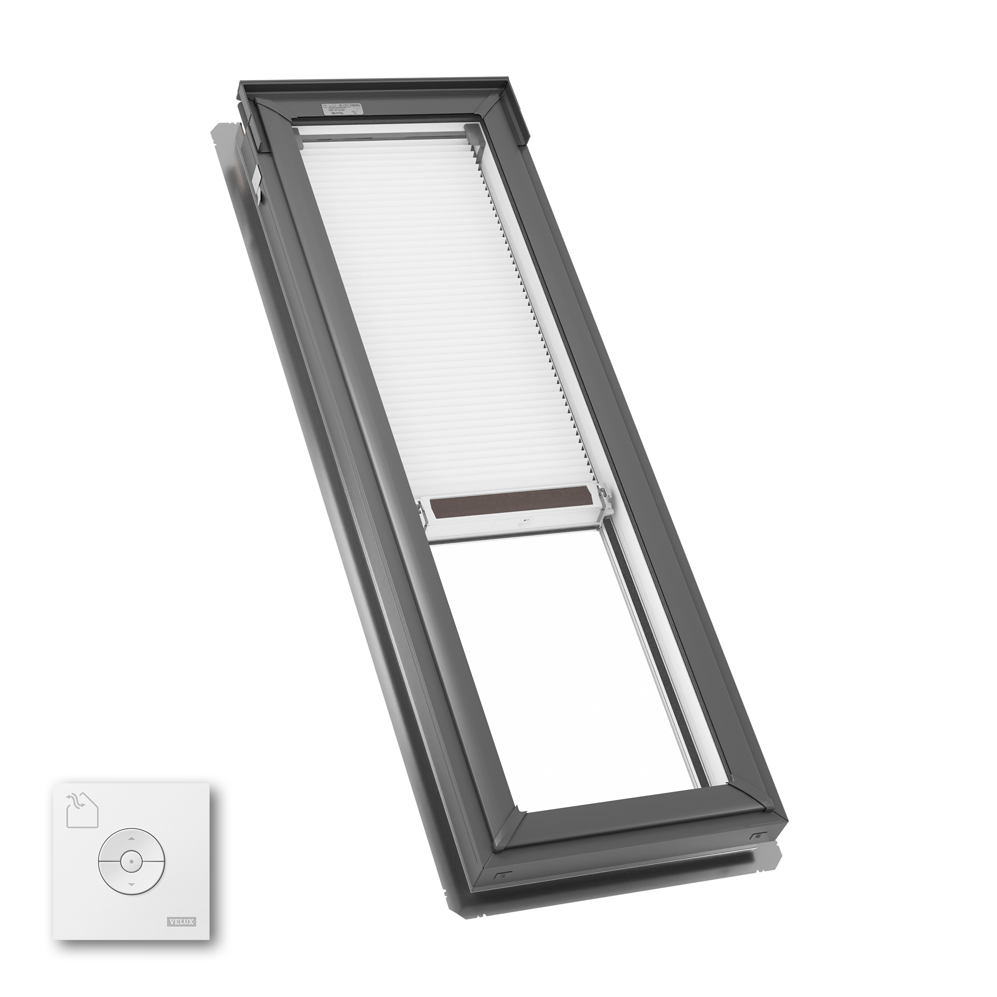 VELUX FS A06 2004S 14-1/2-in x 45-3/4-in Fixed Deck mount Aluminum Skylight with Laminated Low-E argon Glass Room Darkening