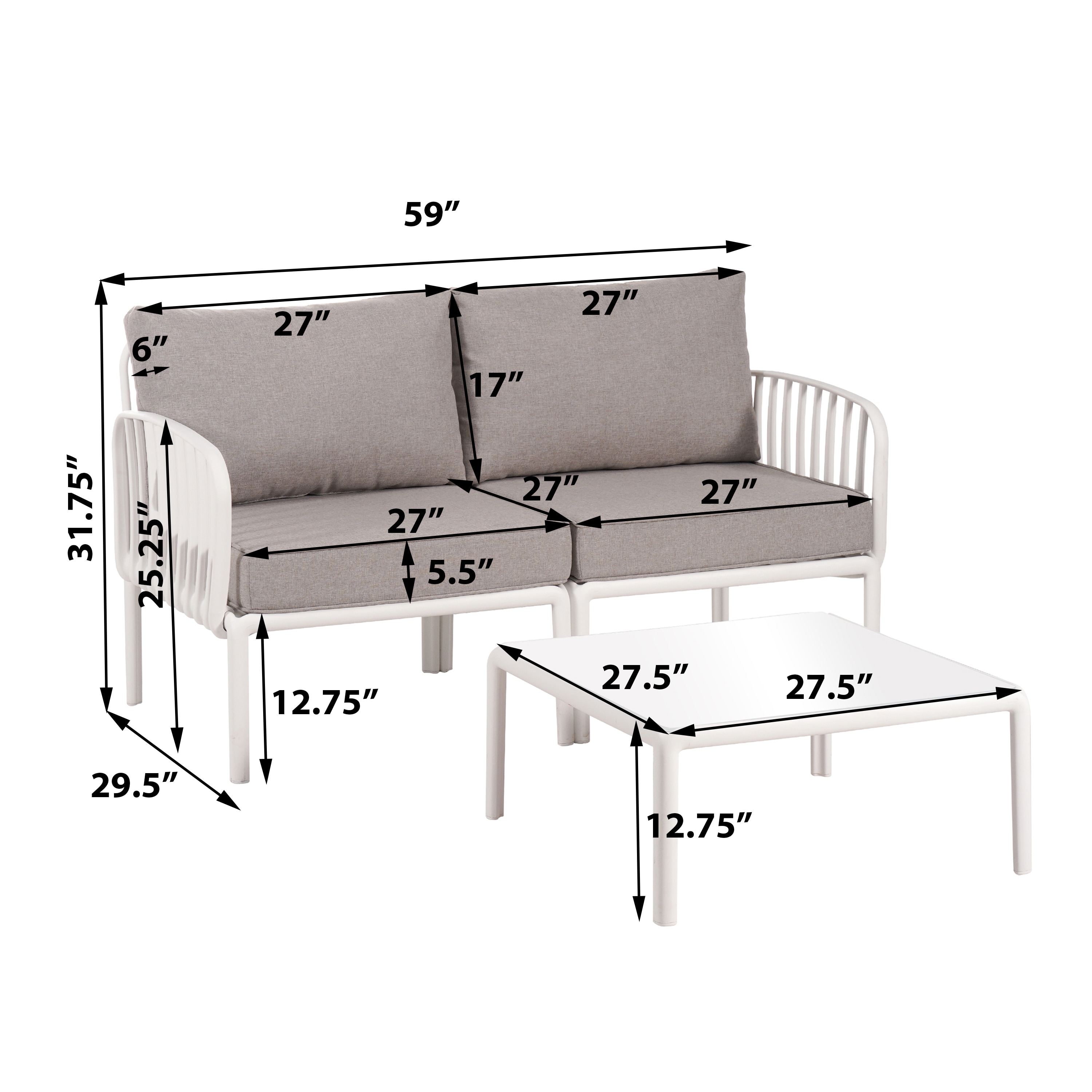 Christopher Knight Home 324567 Patio-Conversation-Sets - View #11