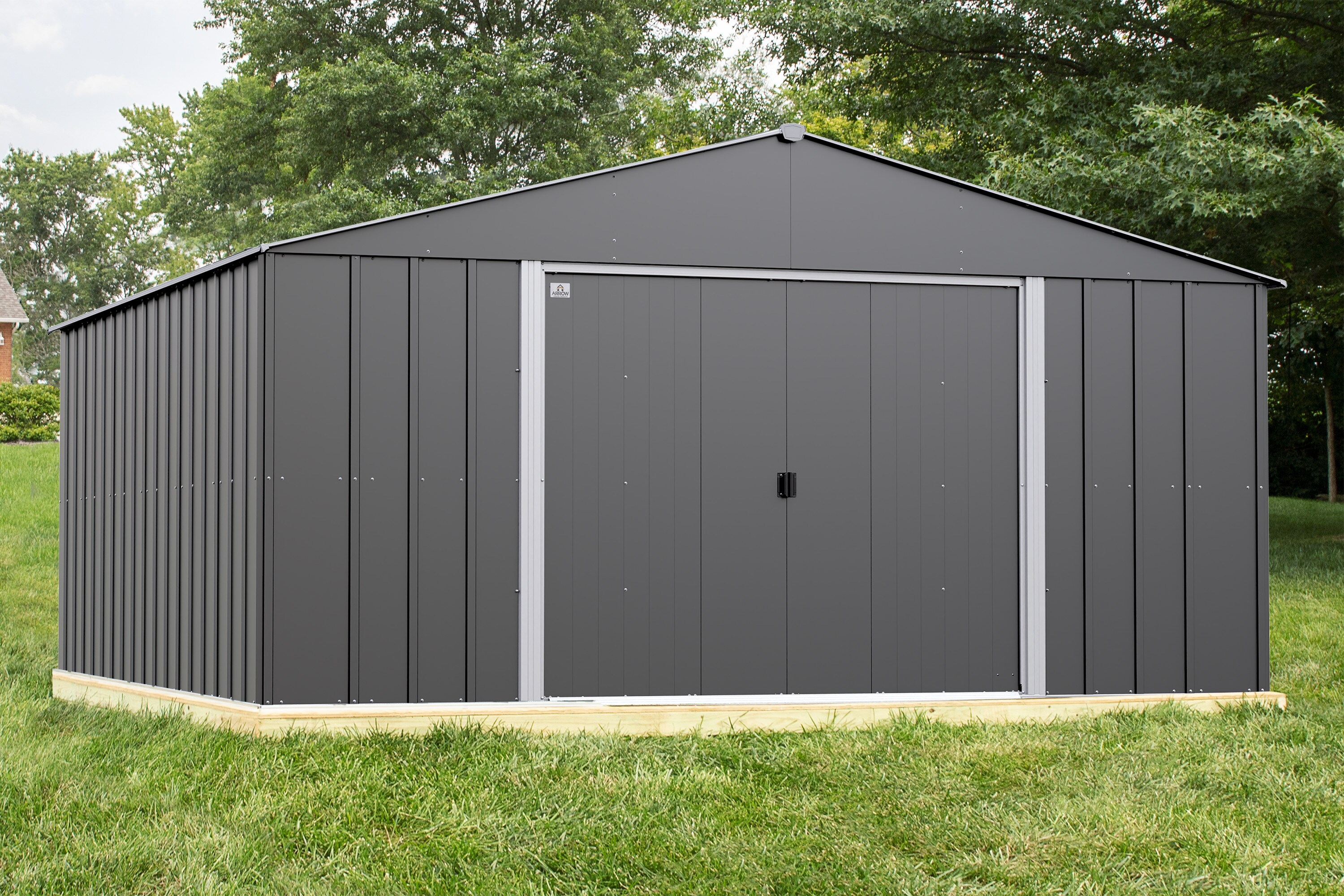 Arrow 14-ft x 14-ft Classic Galvanized Steel Storage Shed