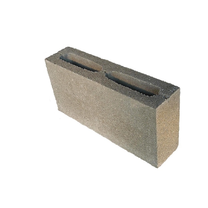 8-in x 4-in x 16-in Half Cored Concrete Block in the Concrete Blocks
