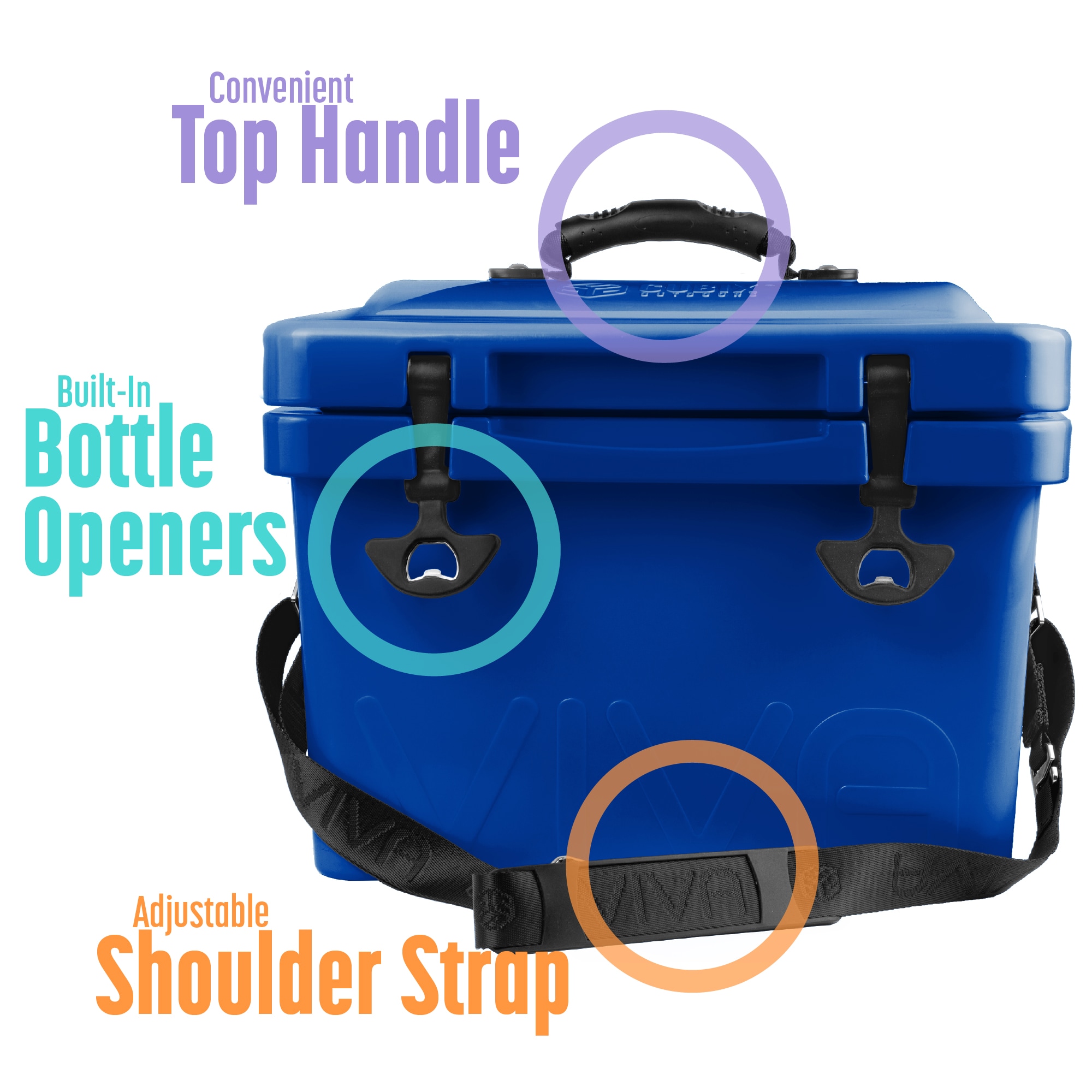 Cubix Outdoors CV-14QBLU Portable-Coolers - View #2
