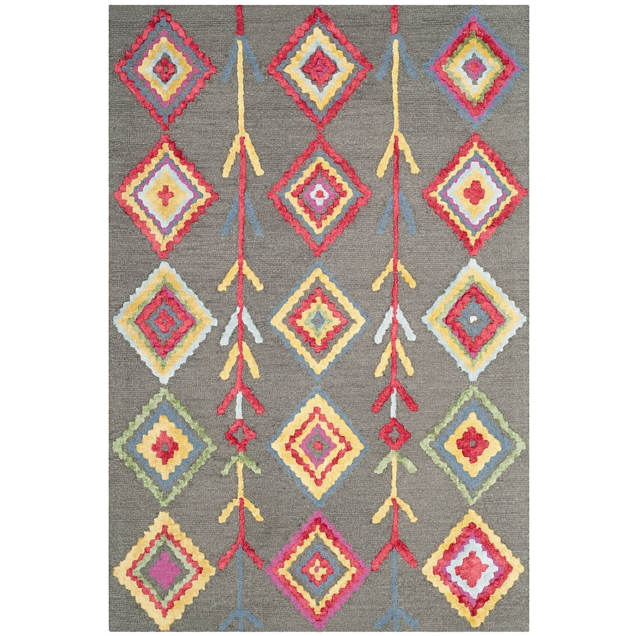 Safavieh Bellagio Montoro 2 x 3 Dark Gray/Multi Indoor Abstract Global Handcrafted Throw Rug Safavieh Bellagio Montoro 2 x 3 Dark Gray/Multi Indoor Abstract Global Handcrafted Throw Rug