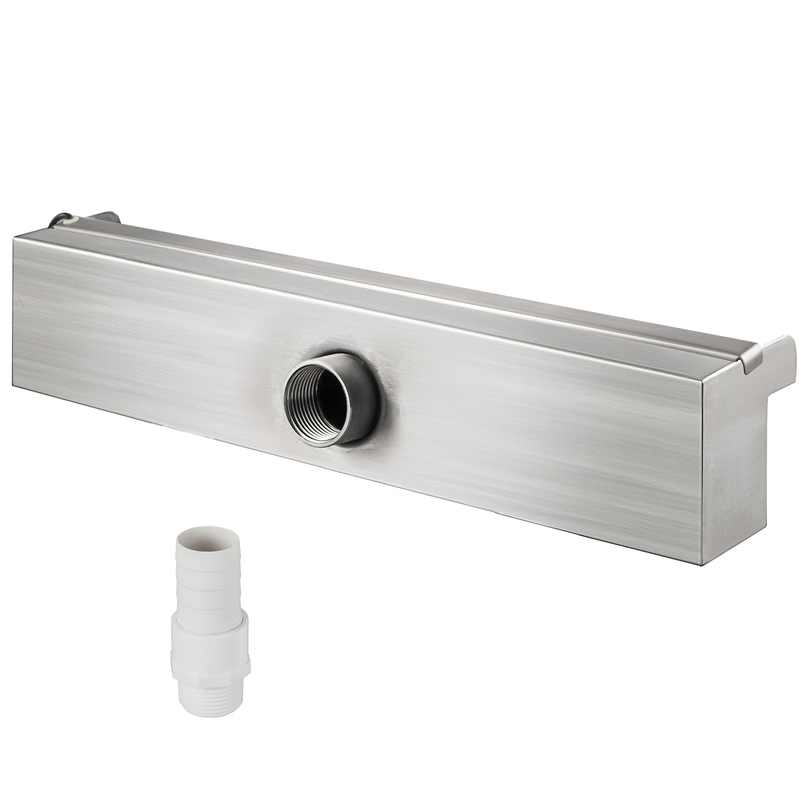 GIVIMO 17.7-in Stainless Steel Pool Waterfall Fountain Spillway with Polished Finish for Garden Pond Swimming Pool