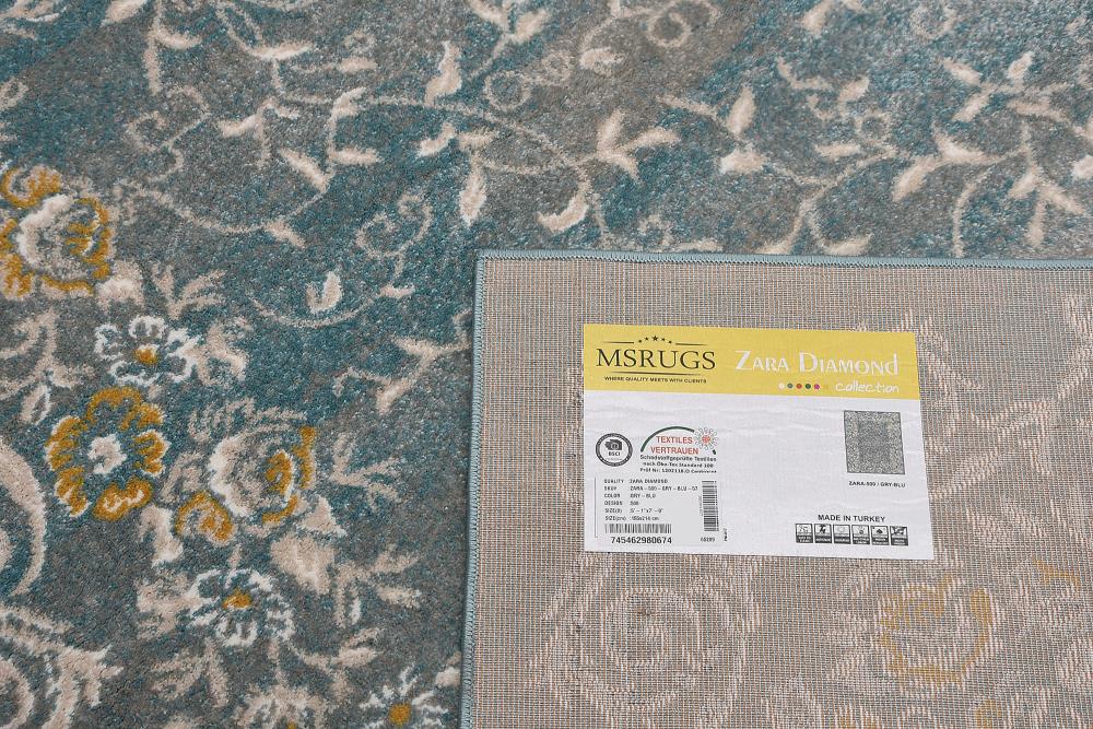 MSRUGS ZARA-500-GRY-BLU-35 rugs - View #5