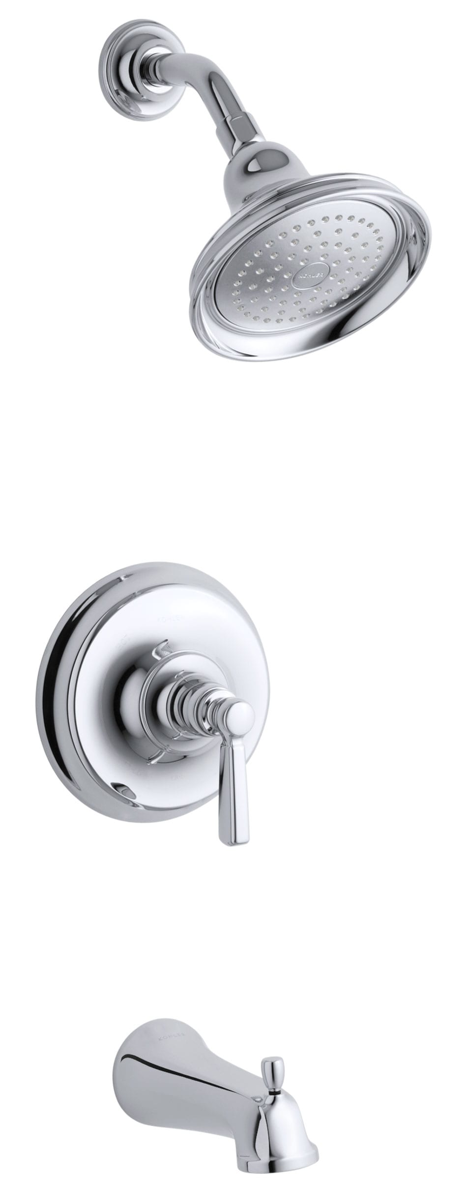 KOHLER Bancroft Polished Chrome 1-Handle Faucet (Valve Not Included) at ...