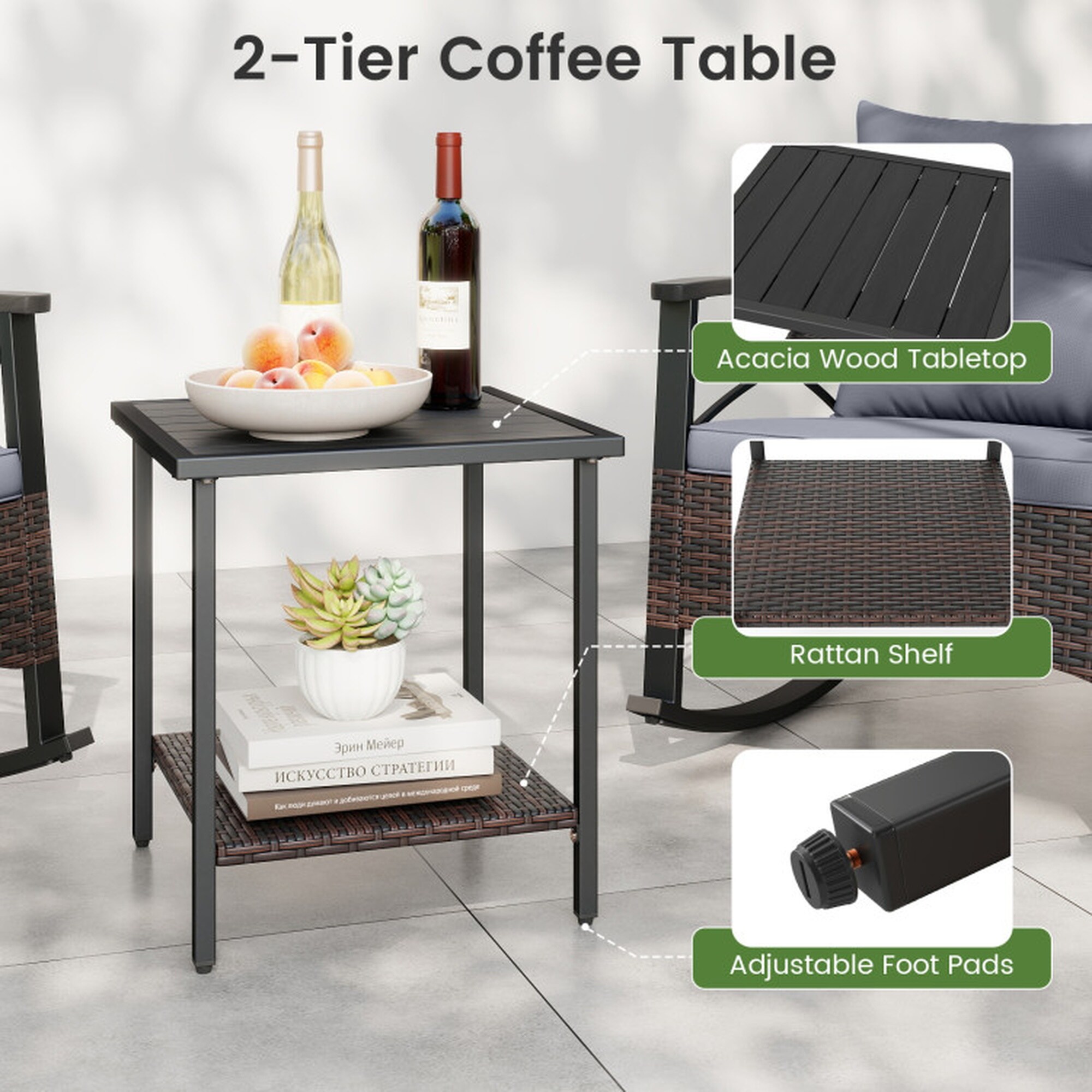 Boyel Living BL-HYA5131GR Patio-Conversation-Sets - View #7