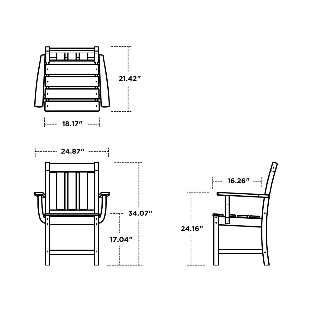 POLYWOOD PWS2088-1-GR Patio-Dining-Sets - View #6