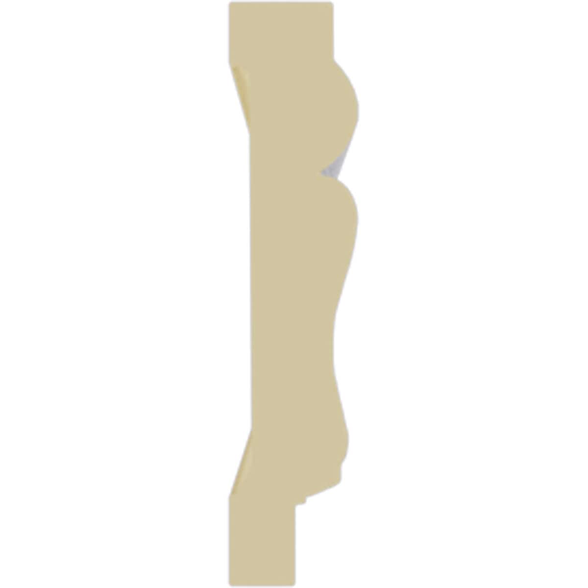 Tirana Acanthus Leaf White Polyurethane Crown Moulding 94.5"
