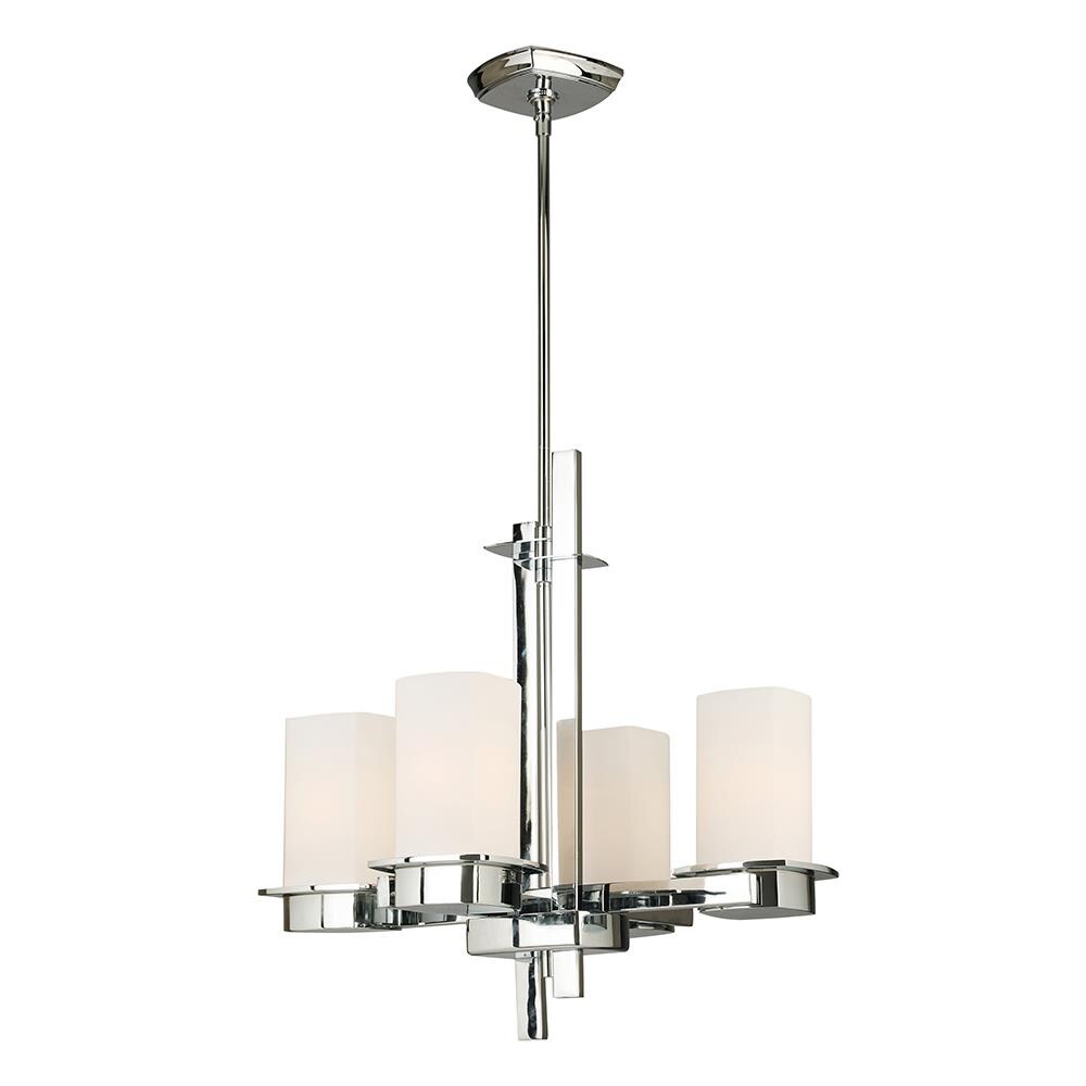 EGLO 203974A Vlacker 4 -Light Chrome Transitional For Use in Dining Rooms, Kitchens, Chandelier