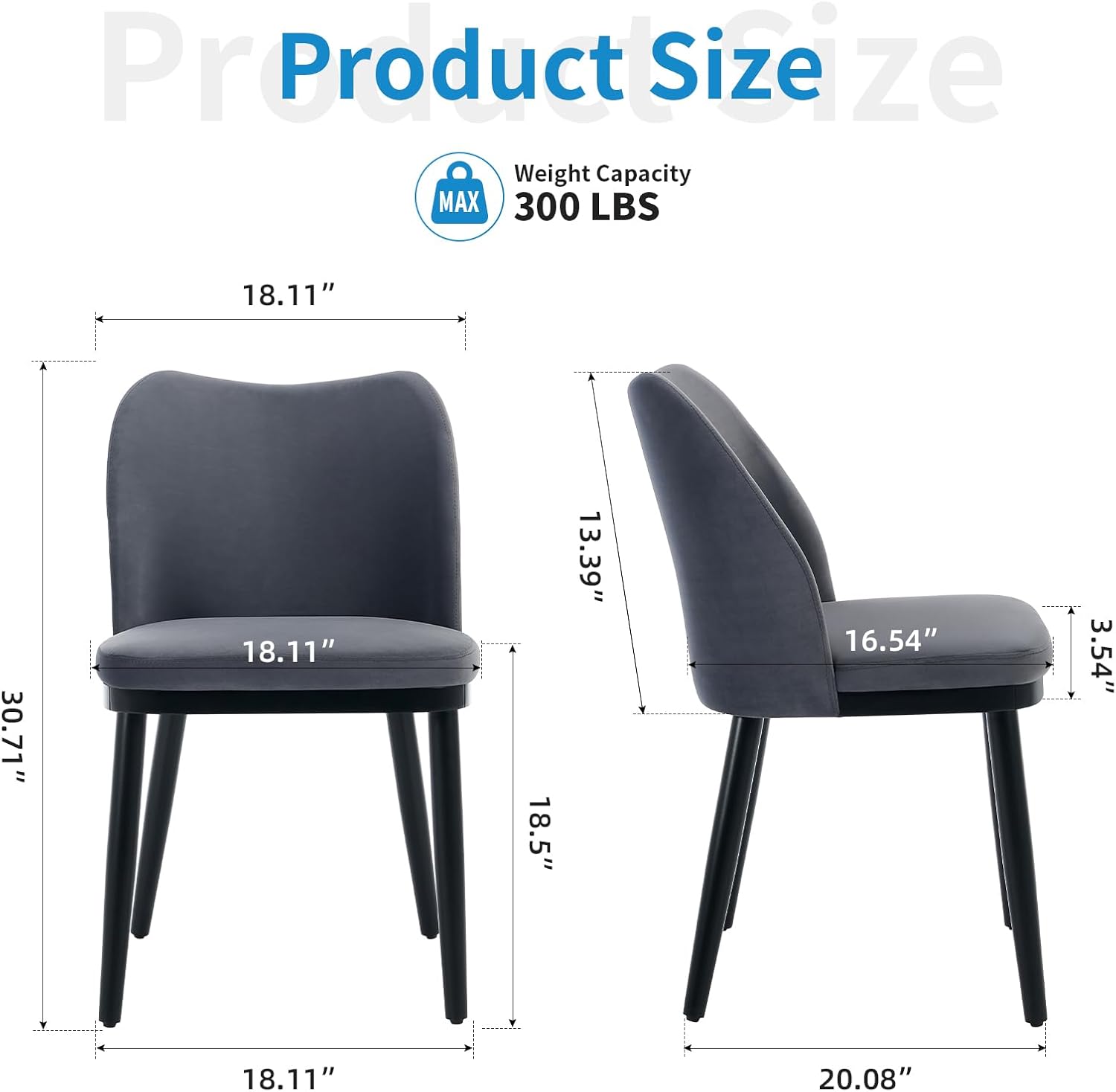 Qeetex PHO-13VIC33S-HNN Dining-Chairs - View #2