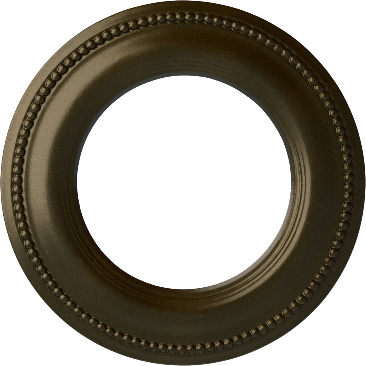 Ekena Millwork CM13BRGGS Bradford Classic 13-in W x 13-in L Painted Green Gold Polyurethane Whole Ceiling Medallion