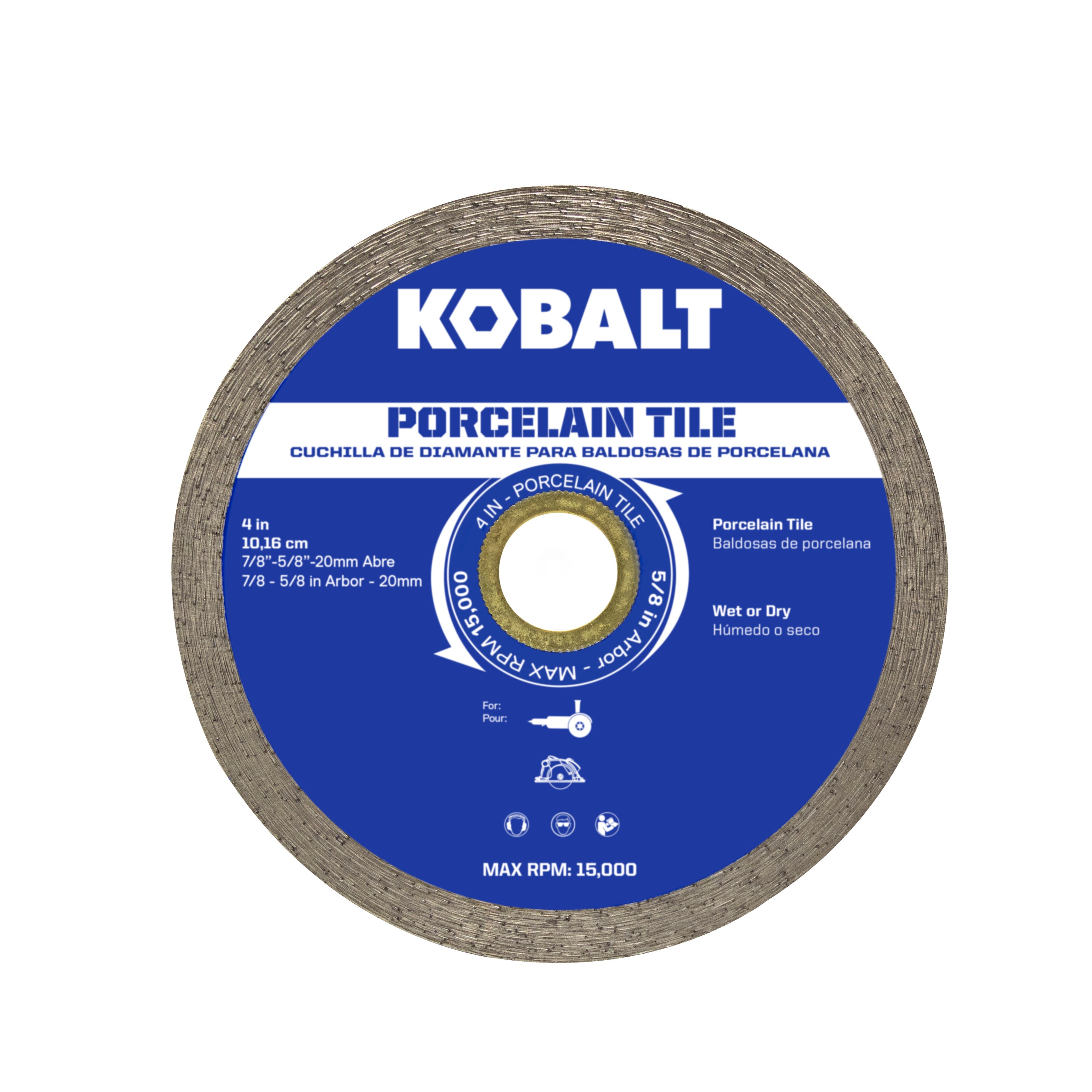 4-in Wet/Dry Continuous Rim Diamond Saw Blade Marble | - Kobalt CRD04