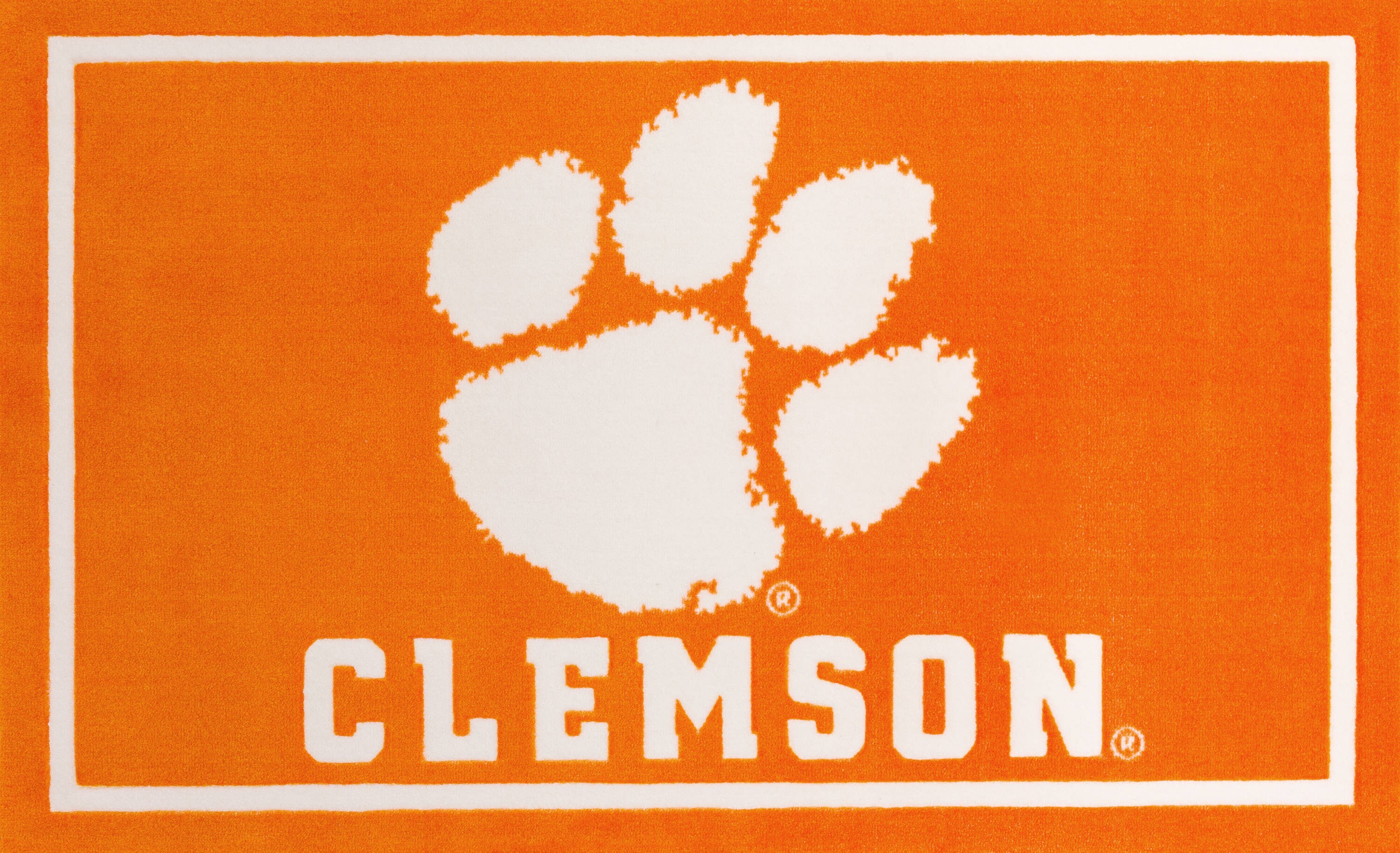 Addison Rugs ACP1CL8X10 Clemson Tigers Campus 8 x 10 Orange Indoor Sports Area Rug