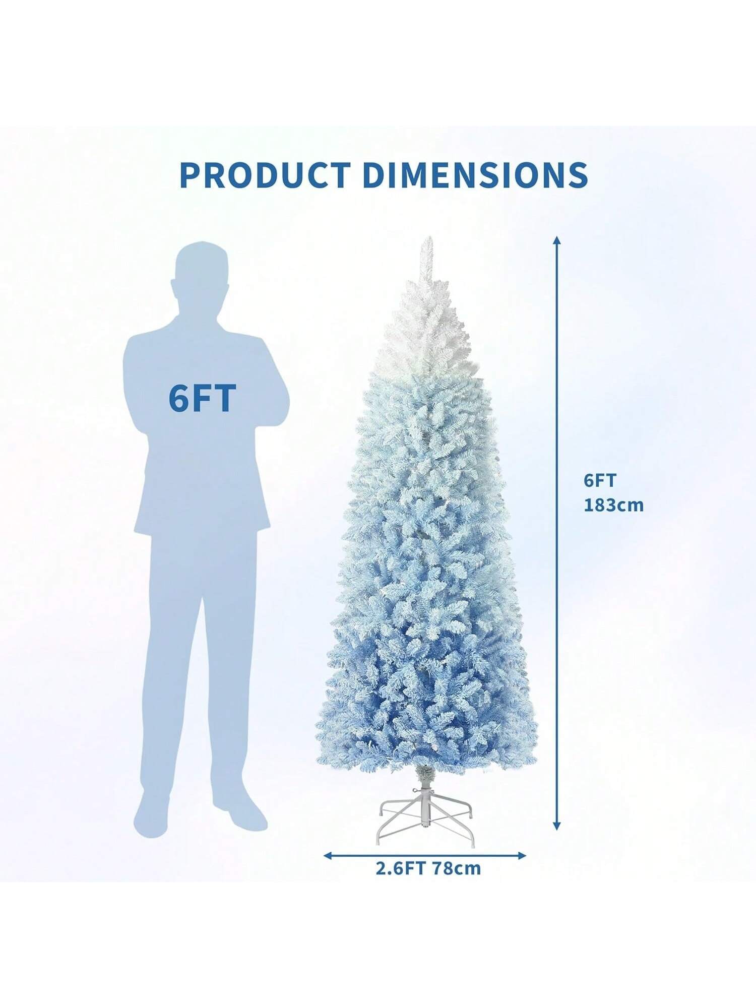 Qeetex BY-PHK-35HXUW8L Artificial-Christmas-Trees - View #4
