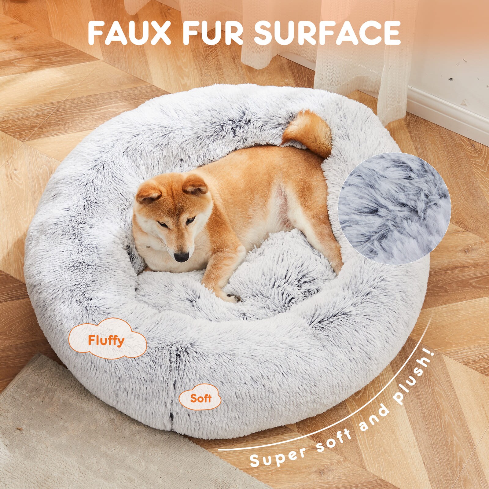 Sweetcrispy L-CW-YXGW-XL-GY Pet-Beds - Thumbnail View #3