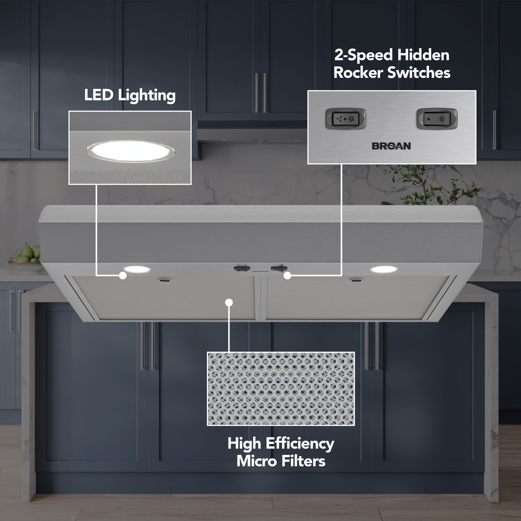 Broan MTR1303SS Undercabinet-Range-Hoods - View #2