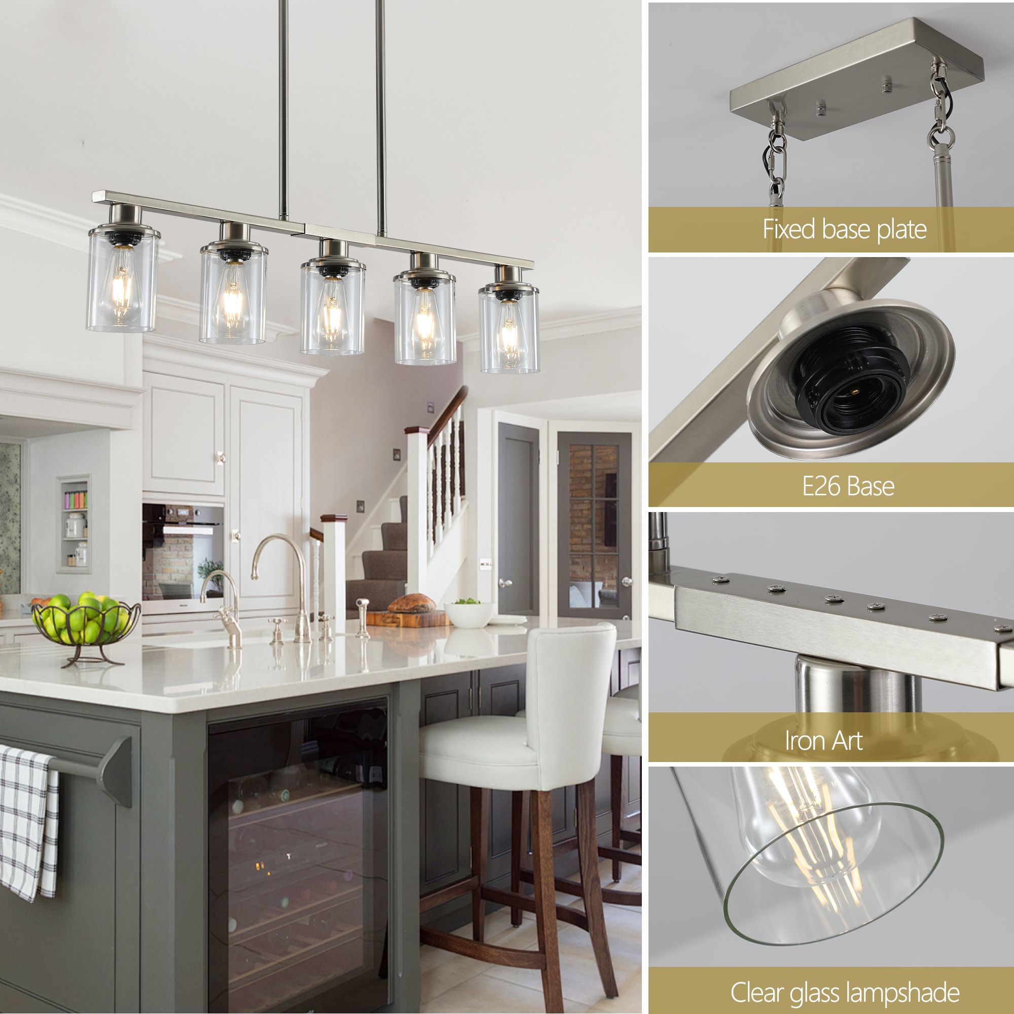 WELLFOR WCY227E12-5 Pendant-Lights - View #4