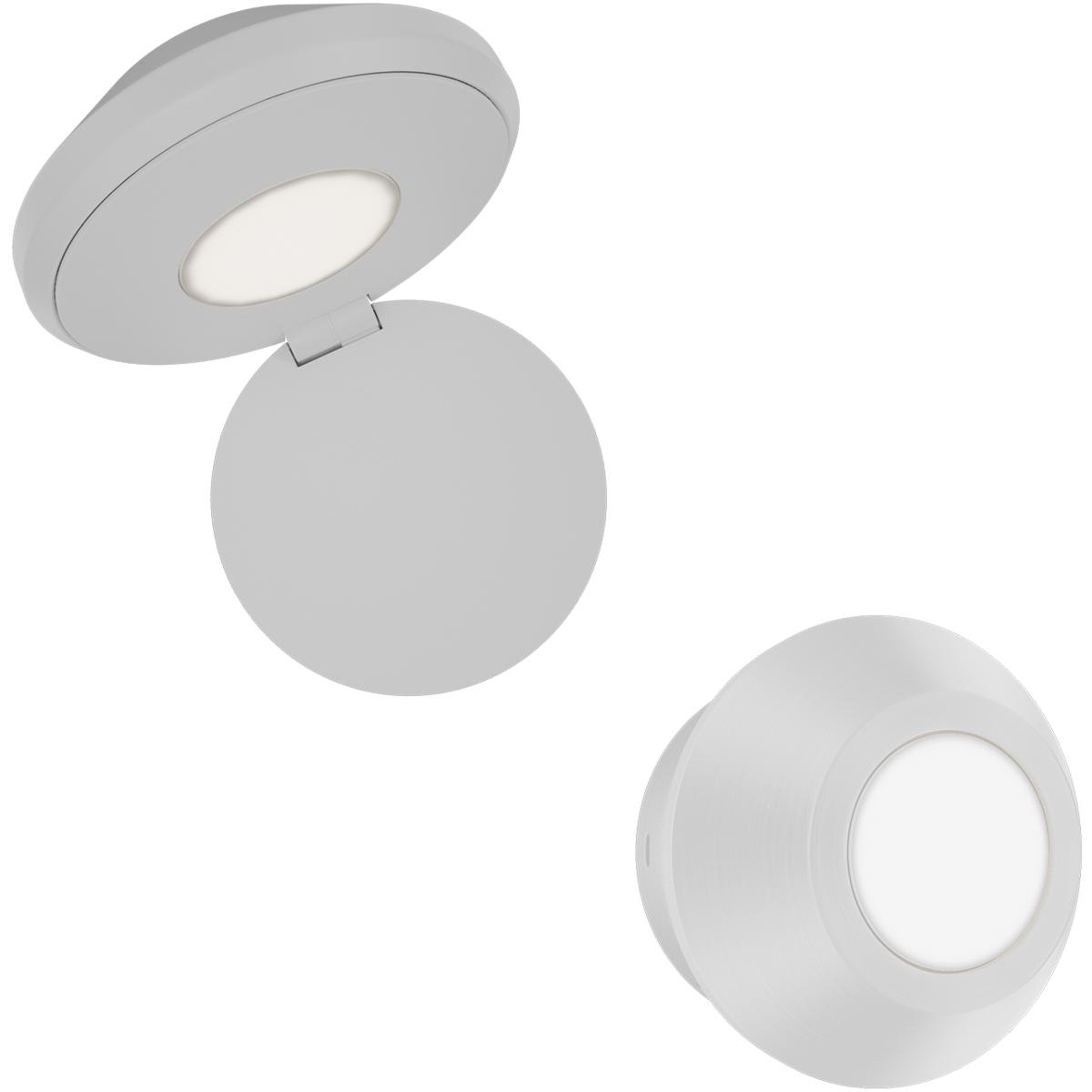  BL-13505-WT Flipside Reading Light Wall Light in White dweLED