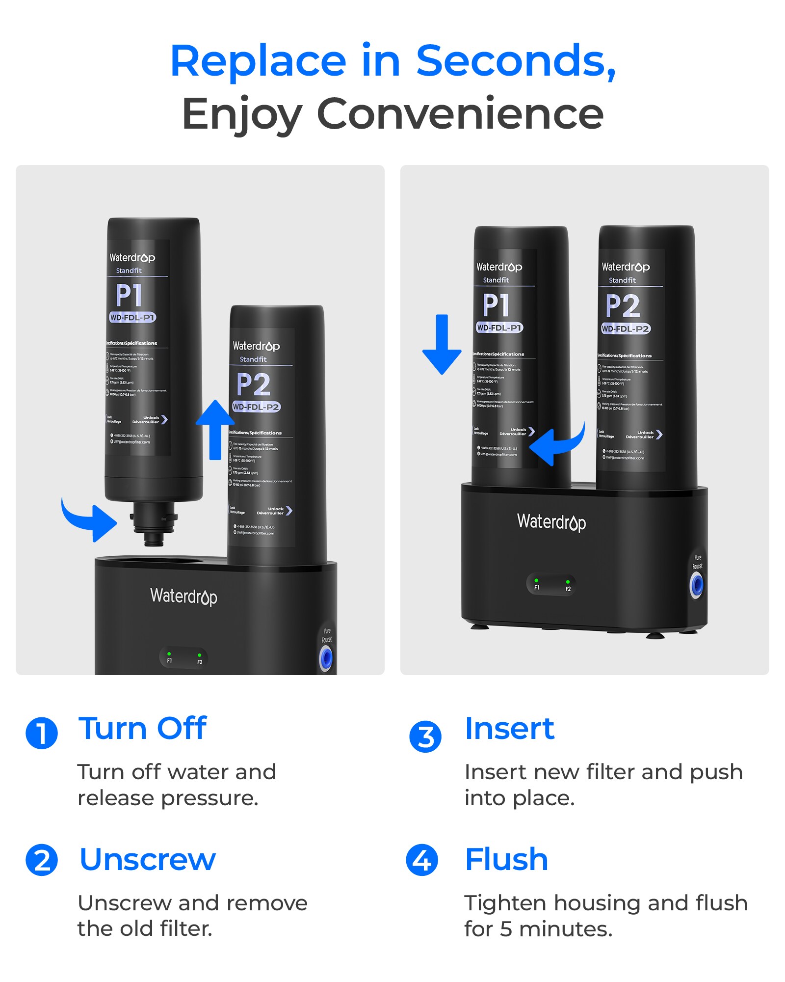 Waterdrop BL-WD-FDL-P1 Replacement-Water-Filters-Cartridges - View #4