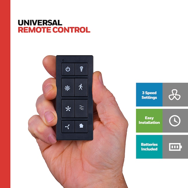 Honeywell 3 Sd Black Indoor Handheld Universal Ceiling Fan Remote In The Accessories Department At Com - How To Install Honeywell Universal Ceiling Fan Remote
