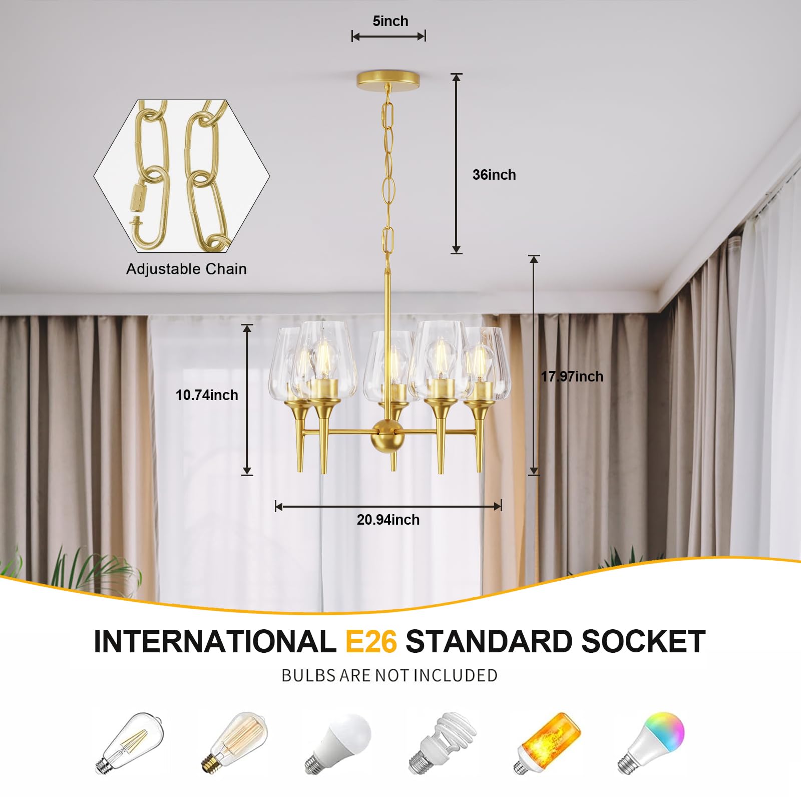 LTMATE LSWL024-SG Pendant-Lights - View #3