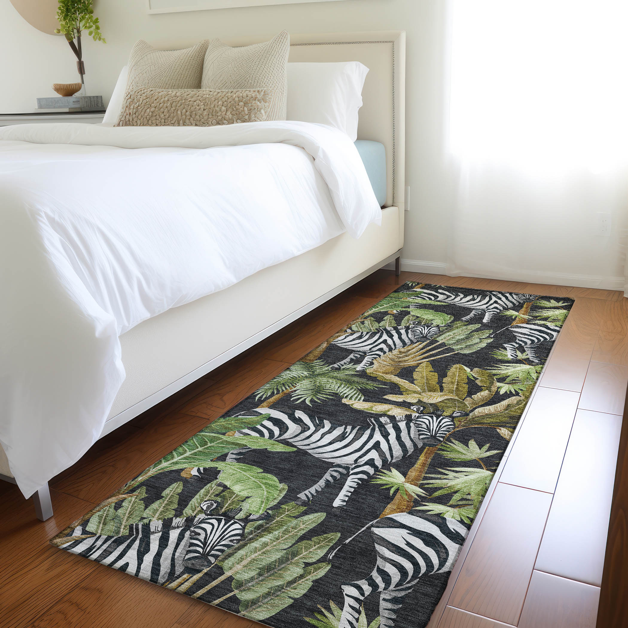 Addison Rugs AMF208MI2X8 Mayfield AMF208MI 2 x 7 (ft) Loomed Polyester Midnight Rectangular Indoor Geometric Machine washable Area rug